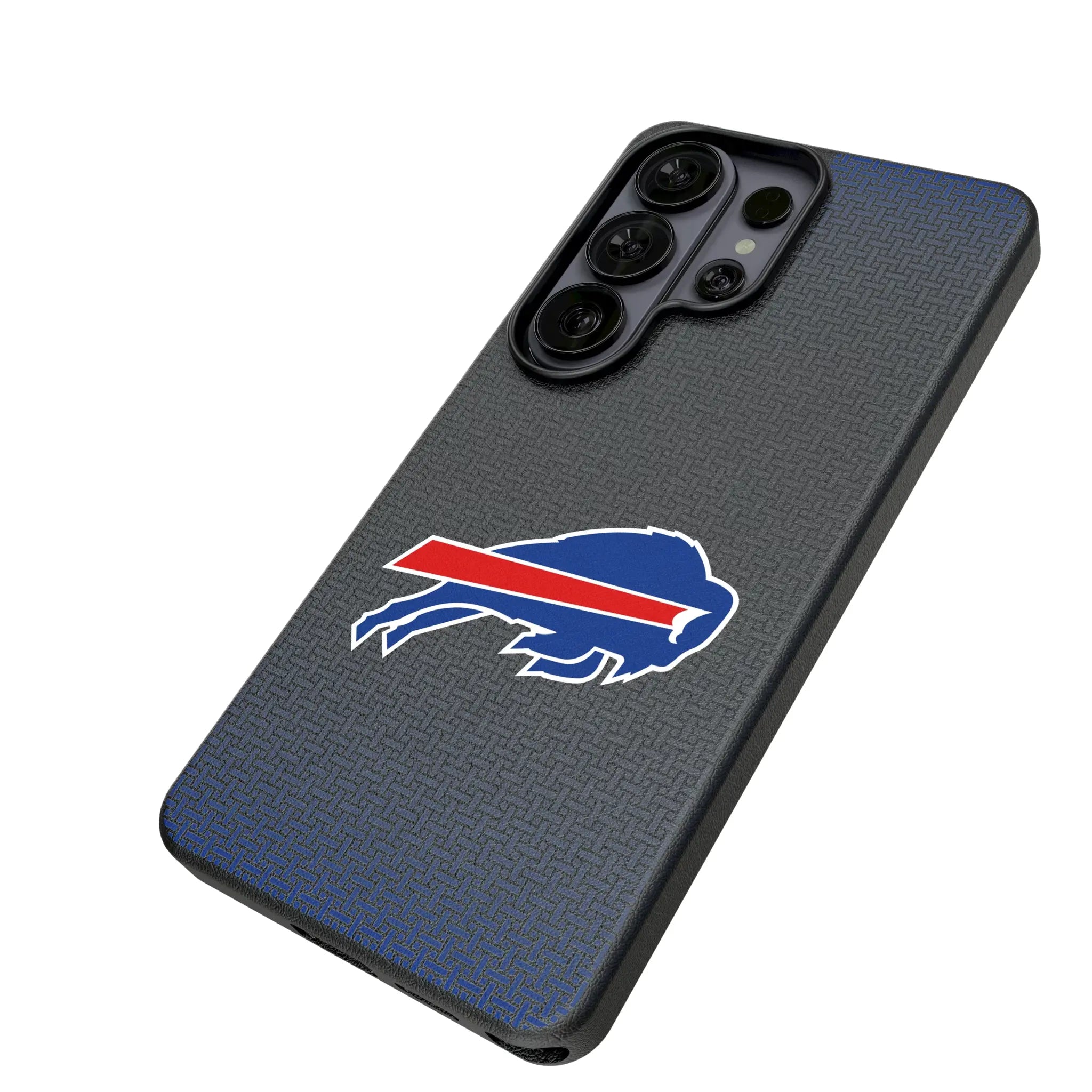 Buffalo Bills Linen Galaxy MagSafe Compatible Phone Case for Samsung Galaxy - Isometric View#Device_Galaxy S26 Ultra