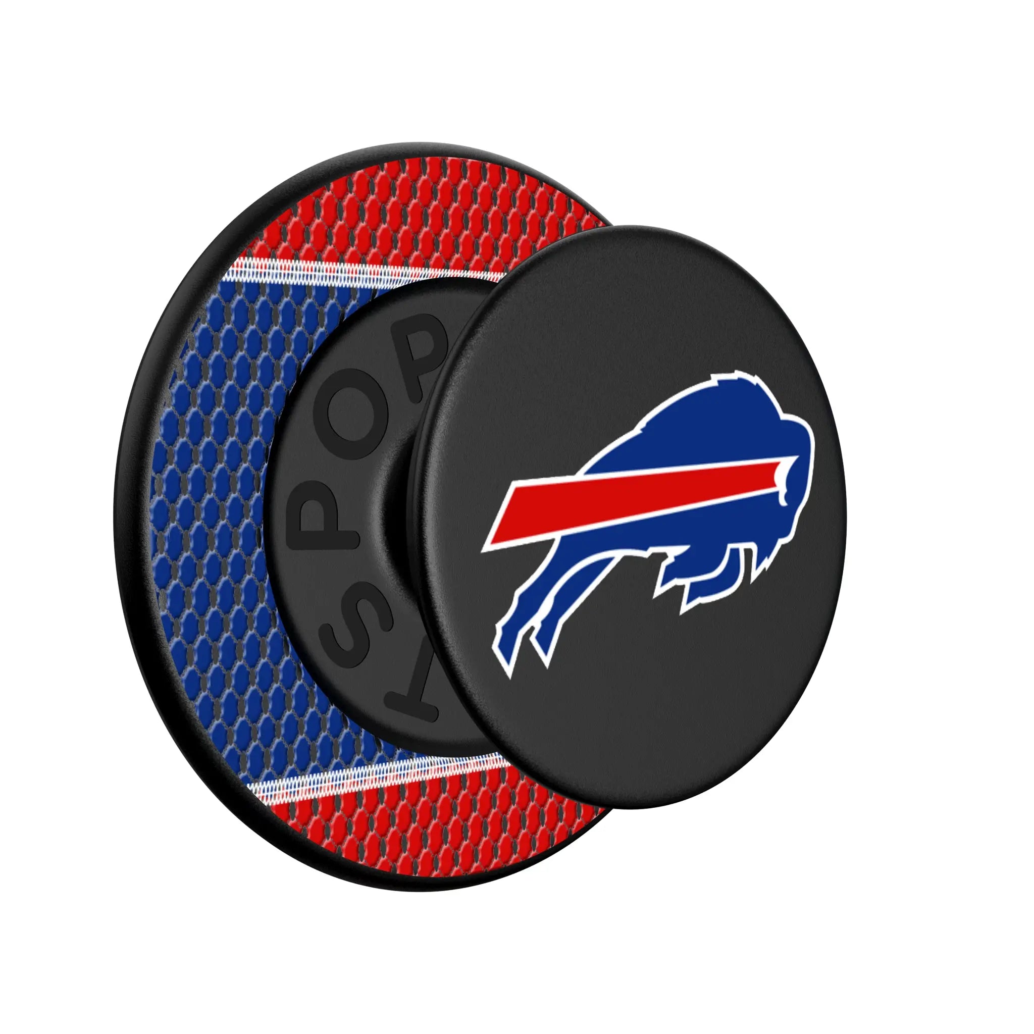 Buffalo Bills Mesh Popsockets Round Magnetic - Isometric View