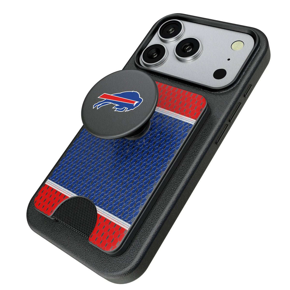 Buffalo Bills Mesh Popsockets Wallet Magnetic - Isometric View