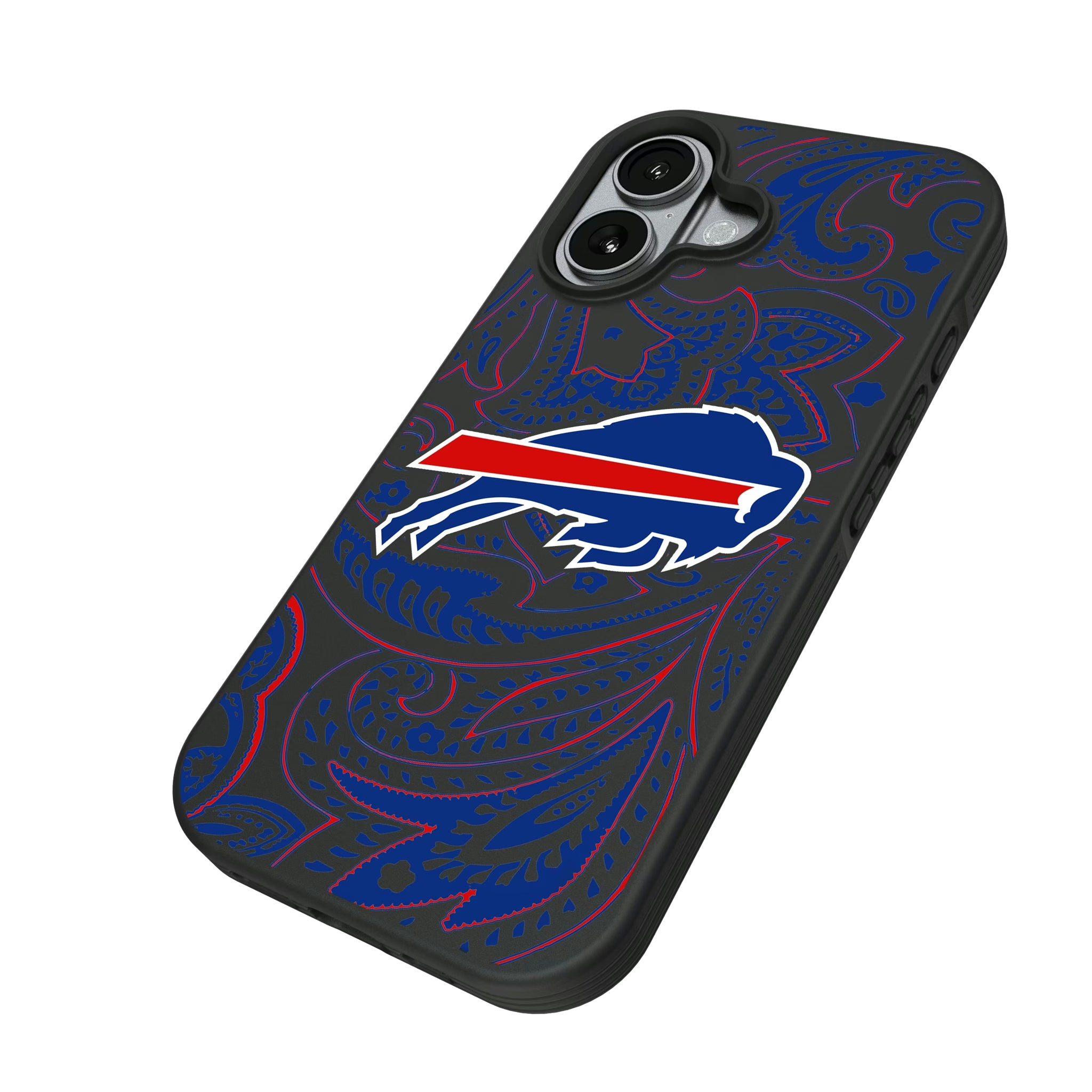 Buffalo Bills Paisley iPhone Bump Phone Case for Apple iPhone - Isometric View#Device_iPhone 17