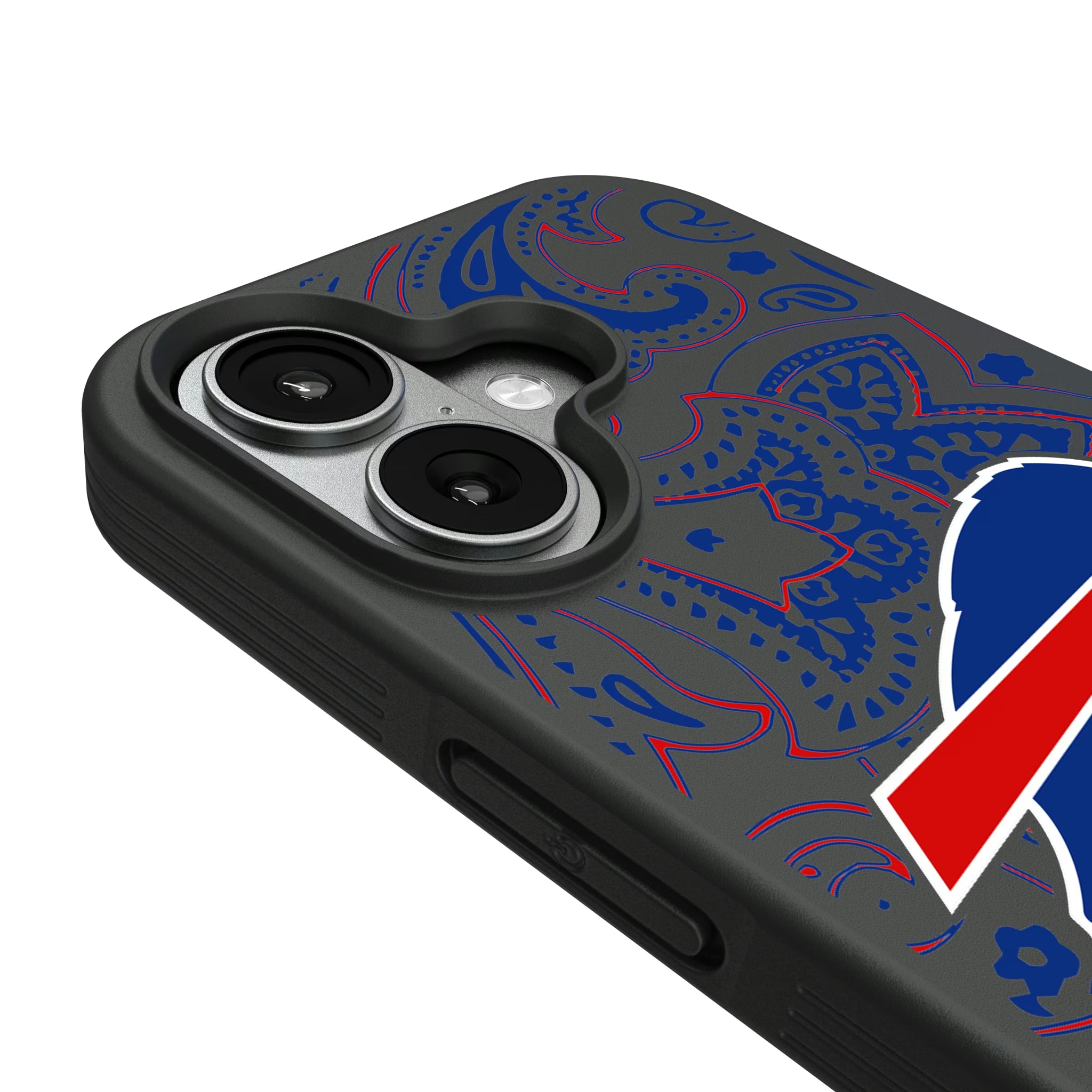 Buffalo Bills Paisley iPhone Bump Phone Case for Apple iPhone - Detail#Device_iPhone 17