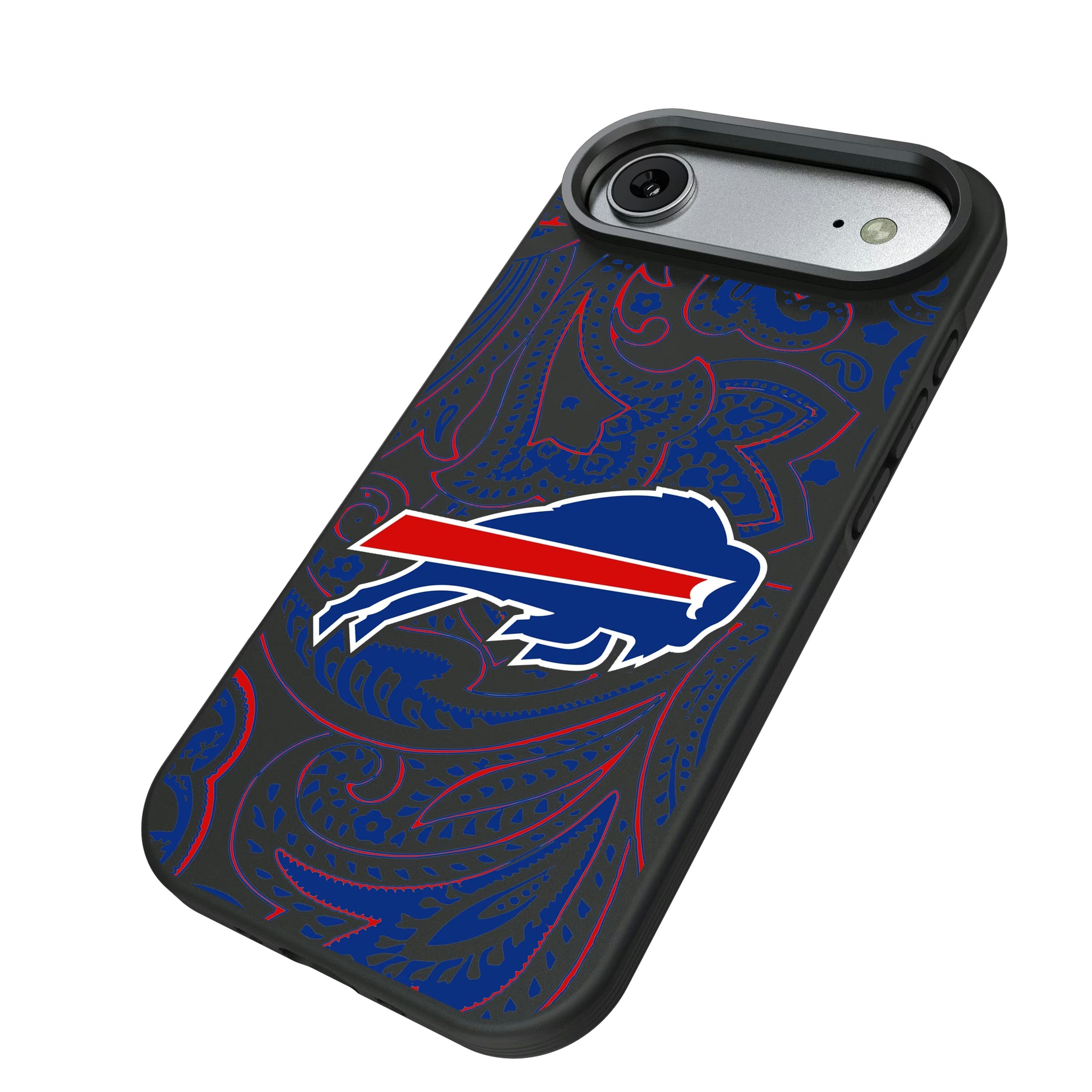 Buffalo Bills Paisley iPhone Bump Phone Case for Apple iPhone - Isometric View#Device_iPhone Air