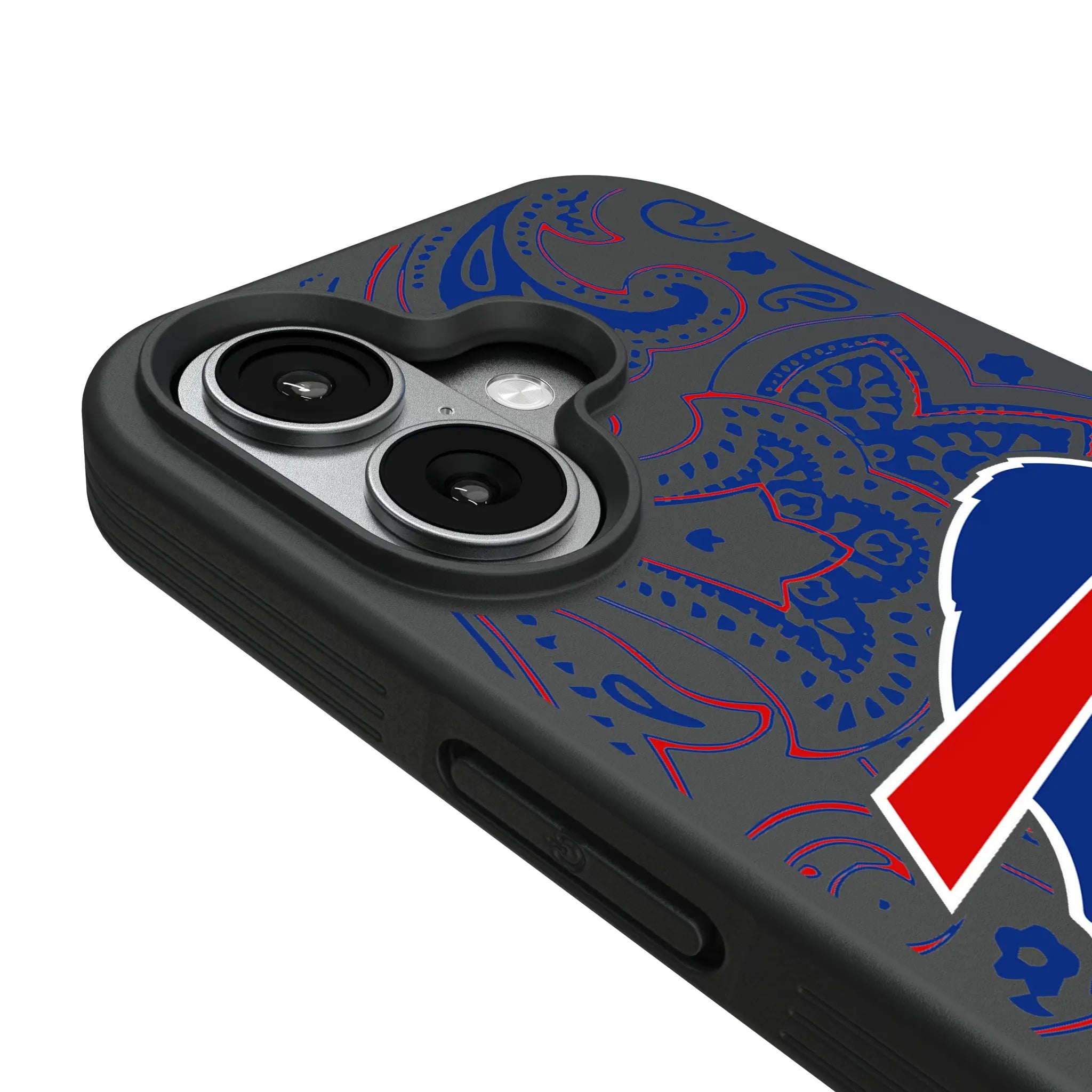 Buffalo Bills Paisley iPhone Bump Phone Case for Apple iPhone - Detail#Device_iPhone 17
