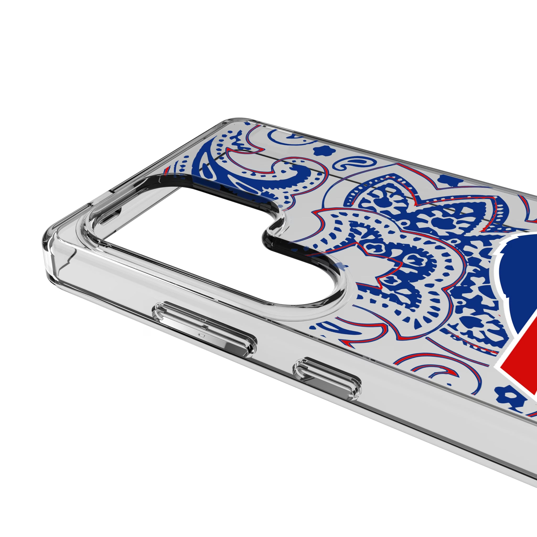 Buffalo Bills Paisley Galaxy Clear Phone Case for Samsung Galaxy - Detail