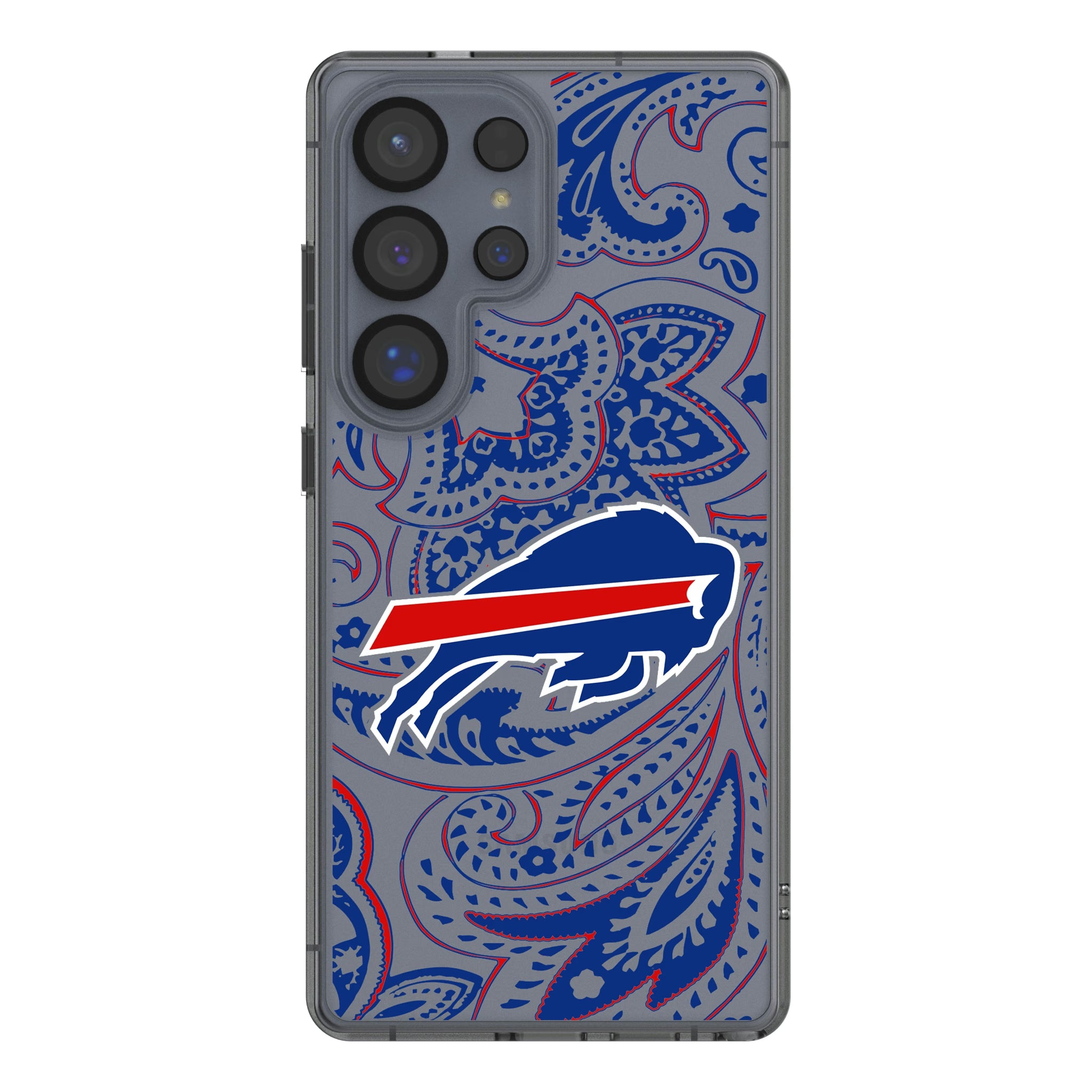 Buffalo Bills Paisley Galaxy Clear Phone Case for Samsung Galaxy