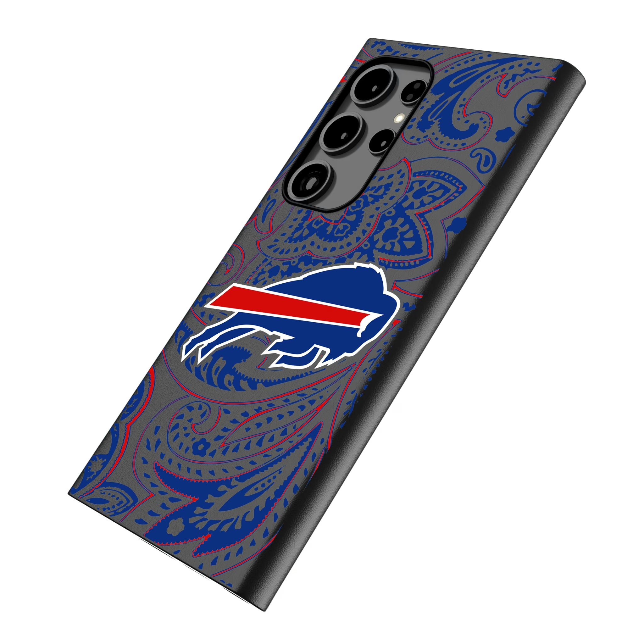 Buffalo Bills Paisley Galaxy MagSafe Compatible Phone Case for Samsung Galaxy - Isometric View