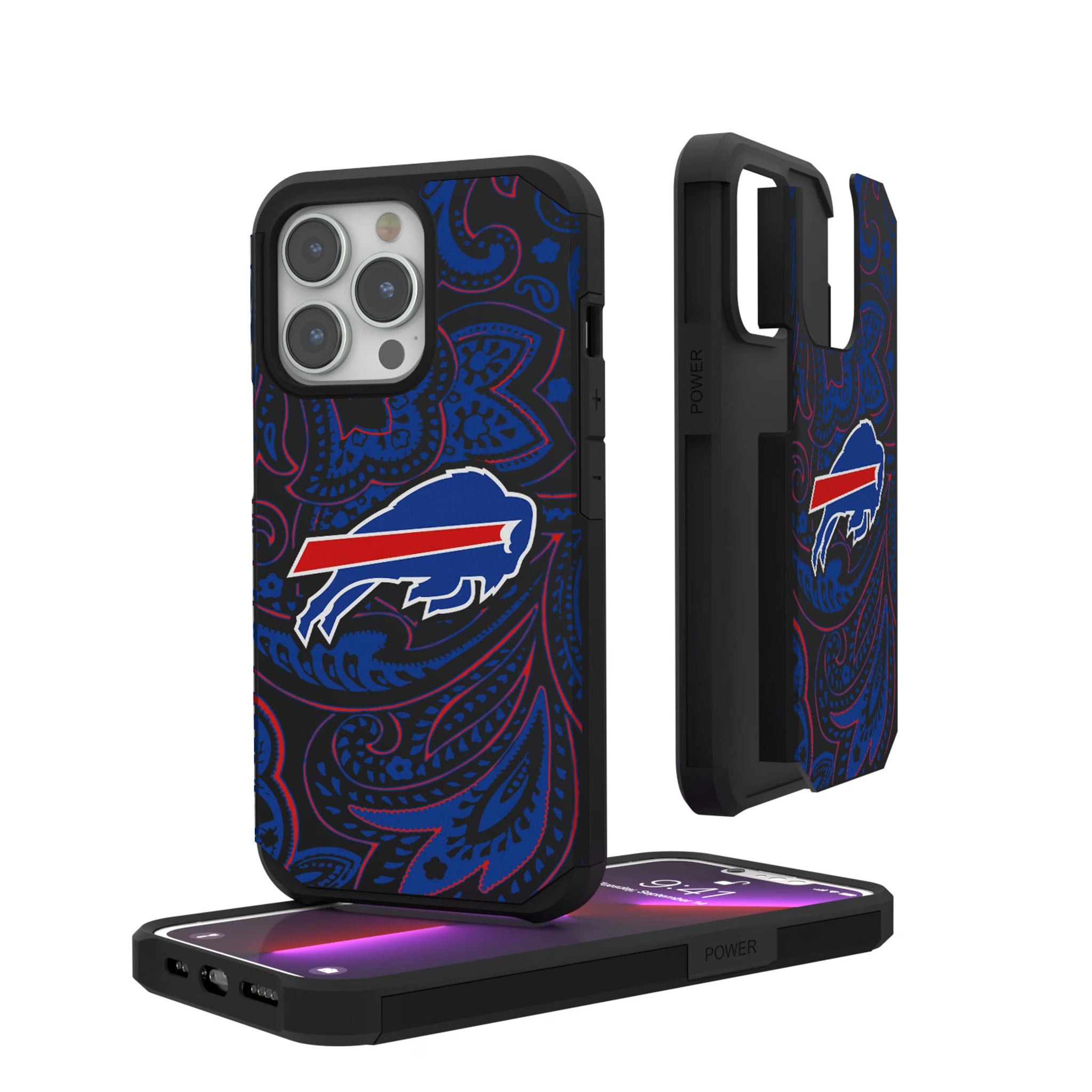 Buffalo Bills Paisley iPhone Rugged Phone Case for Apple iPhone