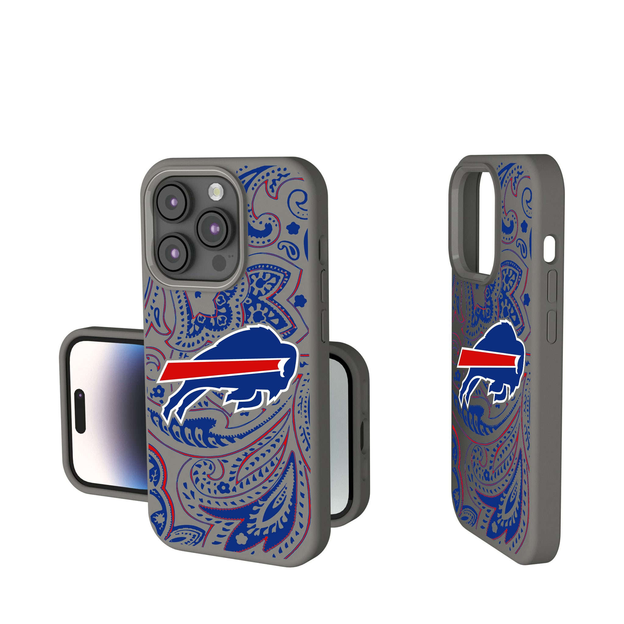 Buffalo Bills Paisley iPhone Soft Touch Phone Case for Apple iPhone