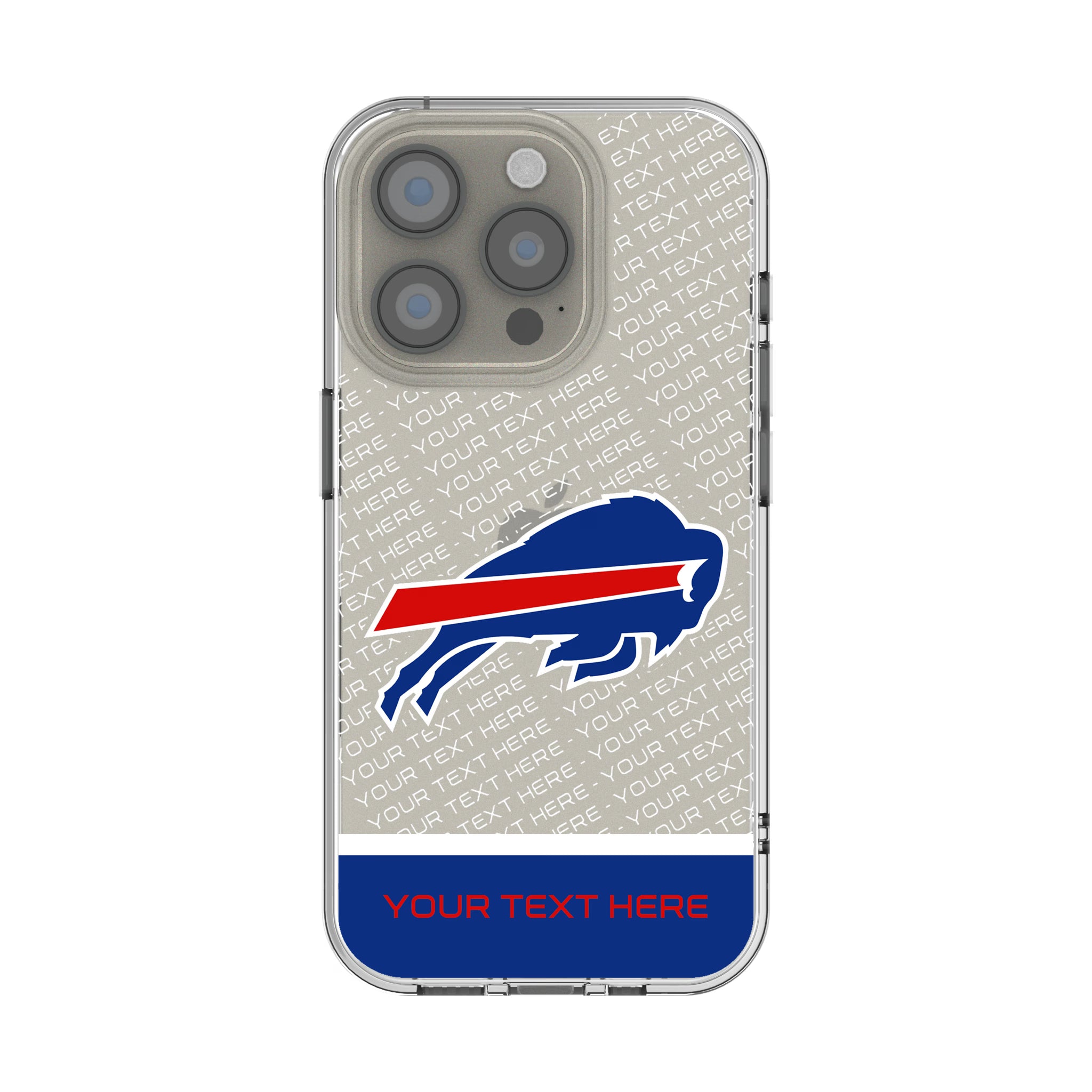 Buffalo Bills Personalized EndZone Plus iPhone Clear Phone Case for Apple iPhone