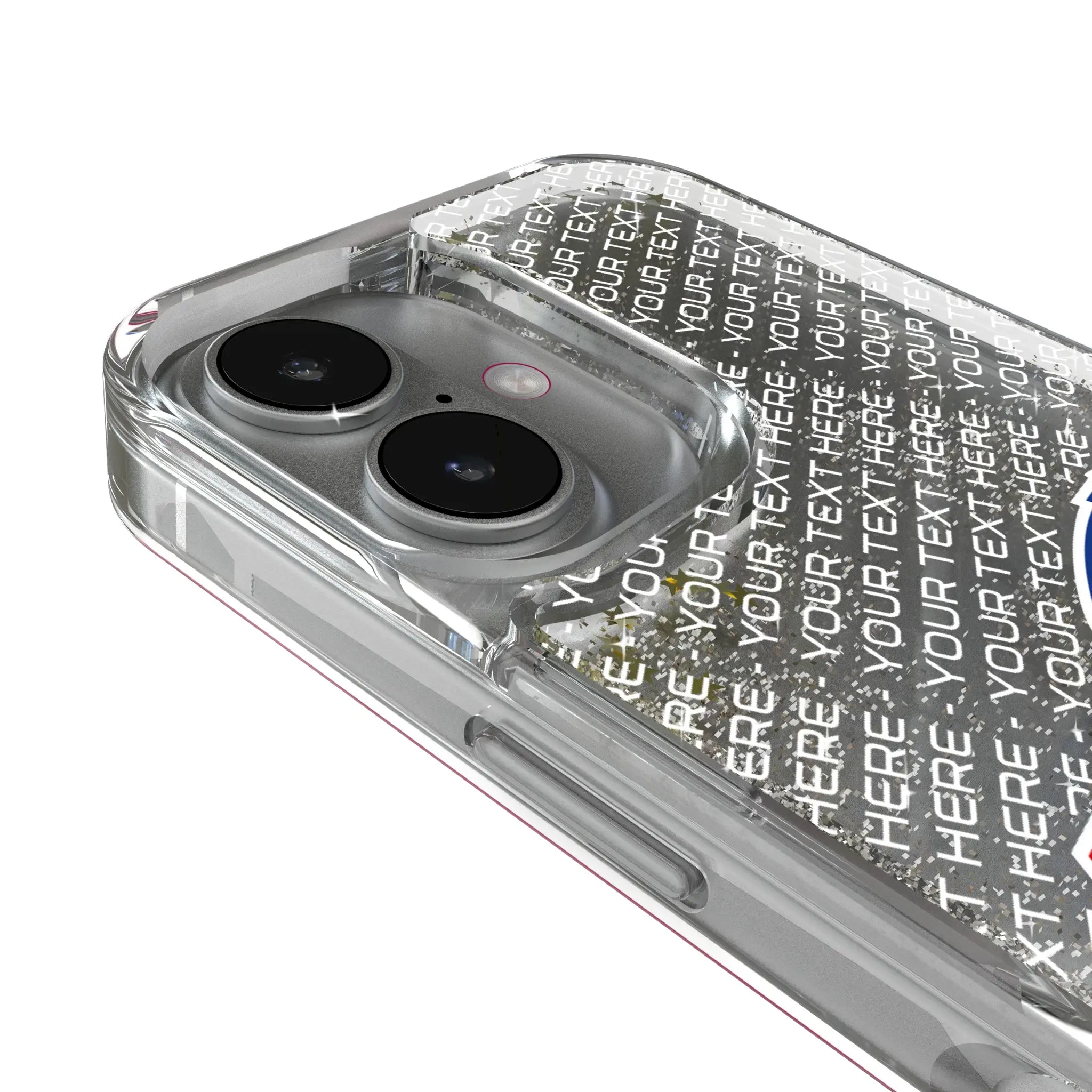 Buffalo Bills Personalized EndZone Plus iPhone Glitter Phone Case for Apple iPhone - Detail