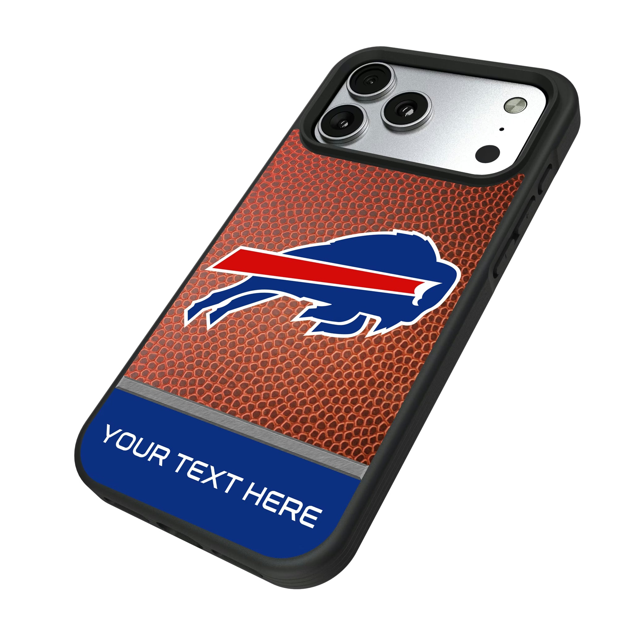 Buffalo Bills Personalized Football iPhone Bump Phone Case for Apple iPhone - Isometric View#Device_iPhone 17 Pro Max