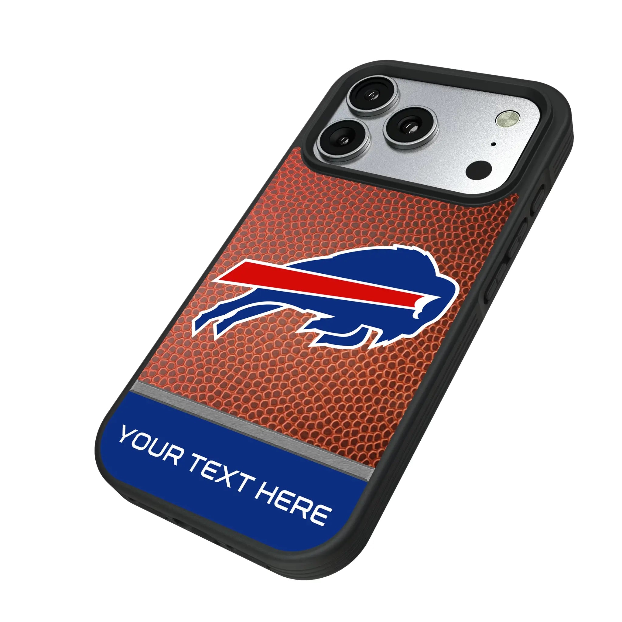 Buffalo Bills Personalized Football iPhone Bump Phone Case for Apple iPhone - Isometric View#Device_iPhone 17 Pro