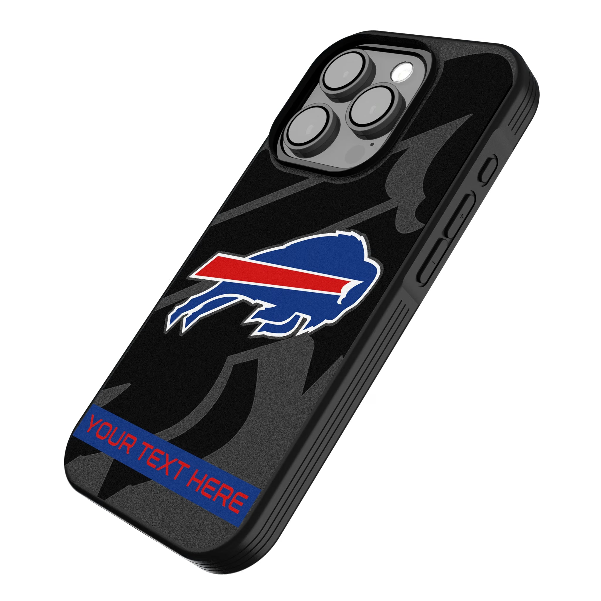 Buffalo Bills Personalized Tilt iPhone Bump Phone Case for Apple iPhone - Isometric View