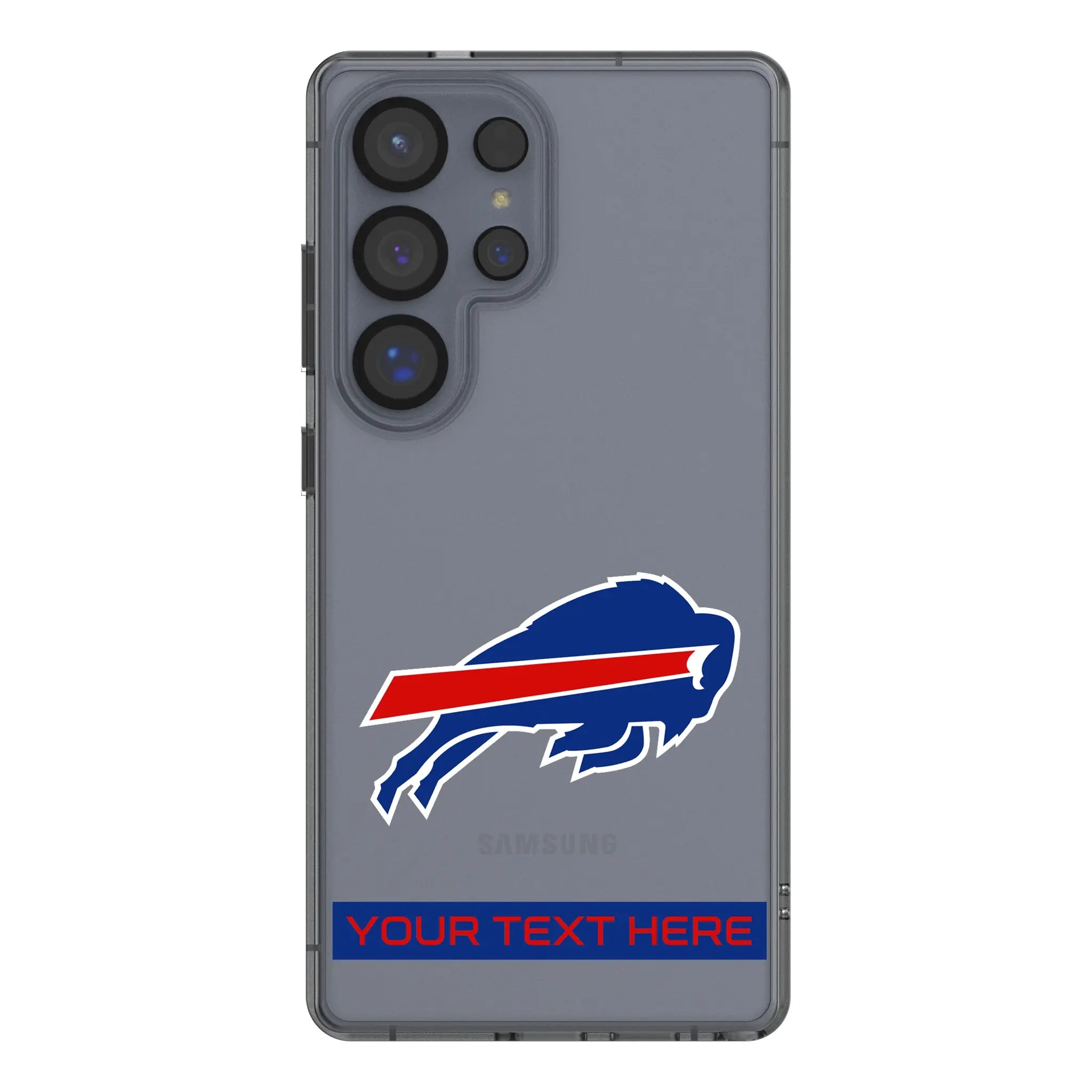 Buffalo Bills Personalized Tilt Galaxy Clear Phone Case for Samsung Galaxy#Device_Galaxy S25 Ultra