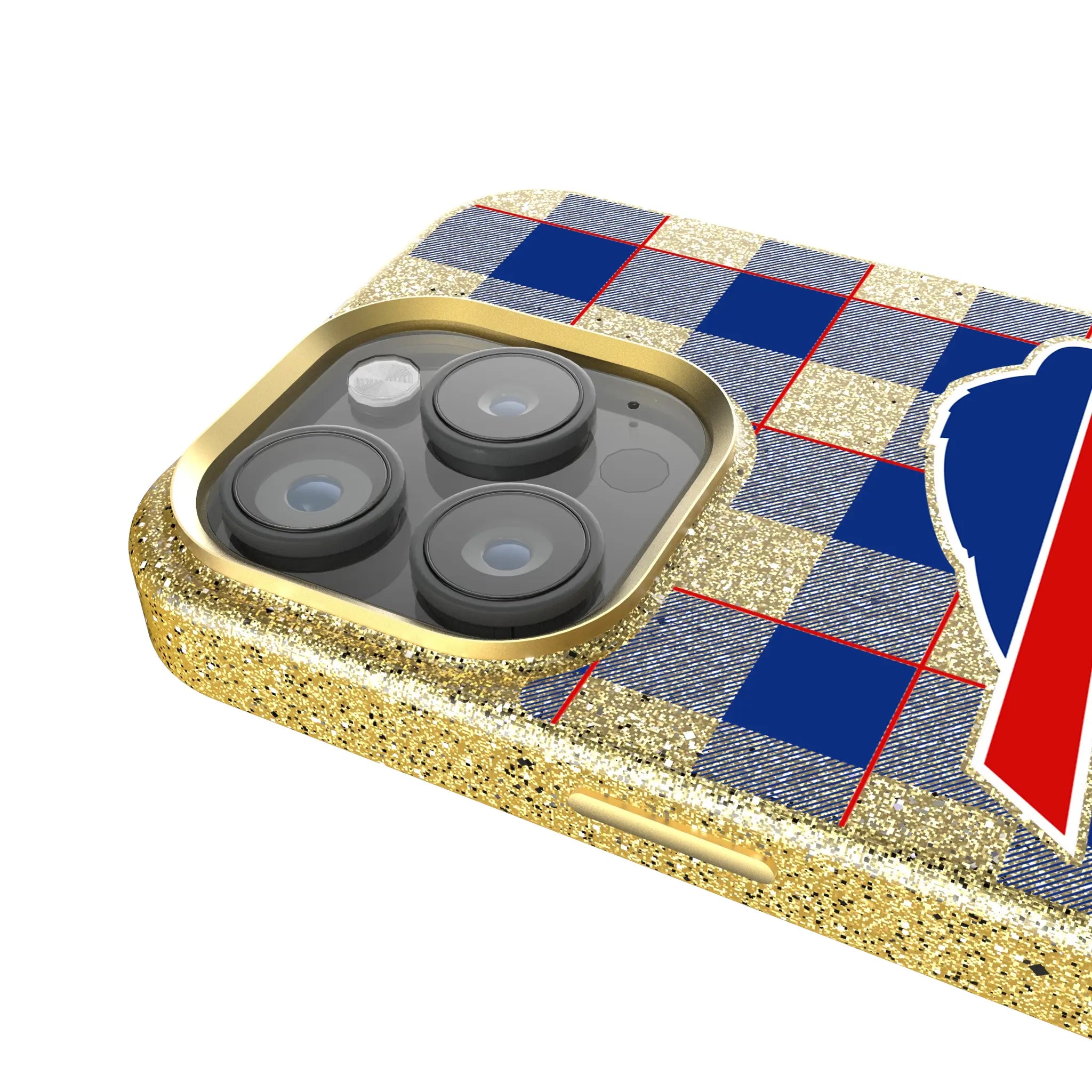 Buffalo Bills Plaid iPhone Bling Phone Case for Apple iPhone - Detail