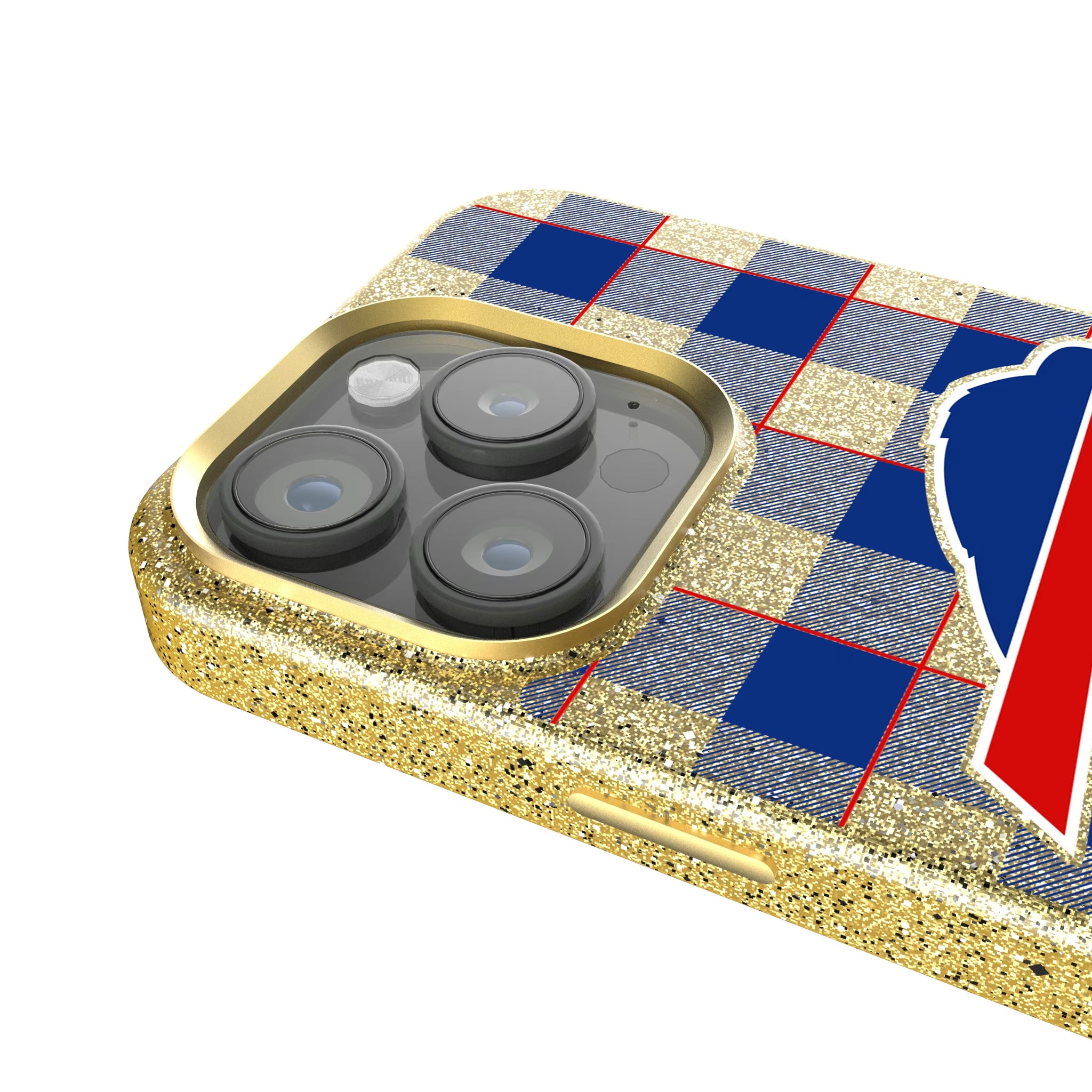 Buffalo Bills Plaid iPhone Bling Phone Case for Apple iPhone - Detail