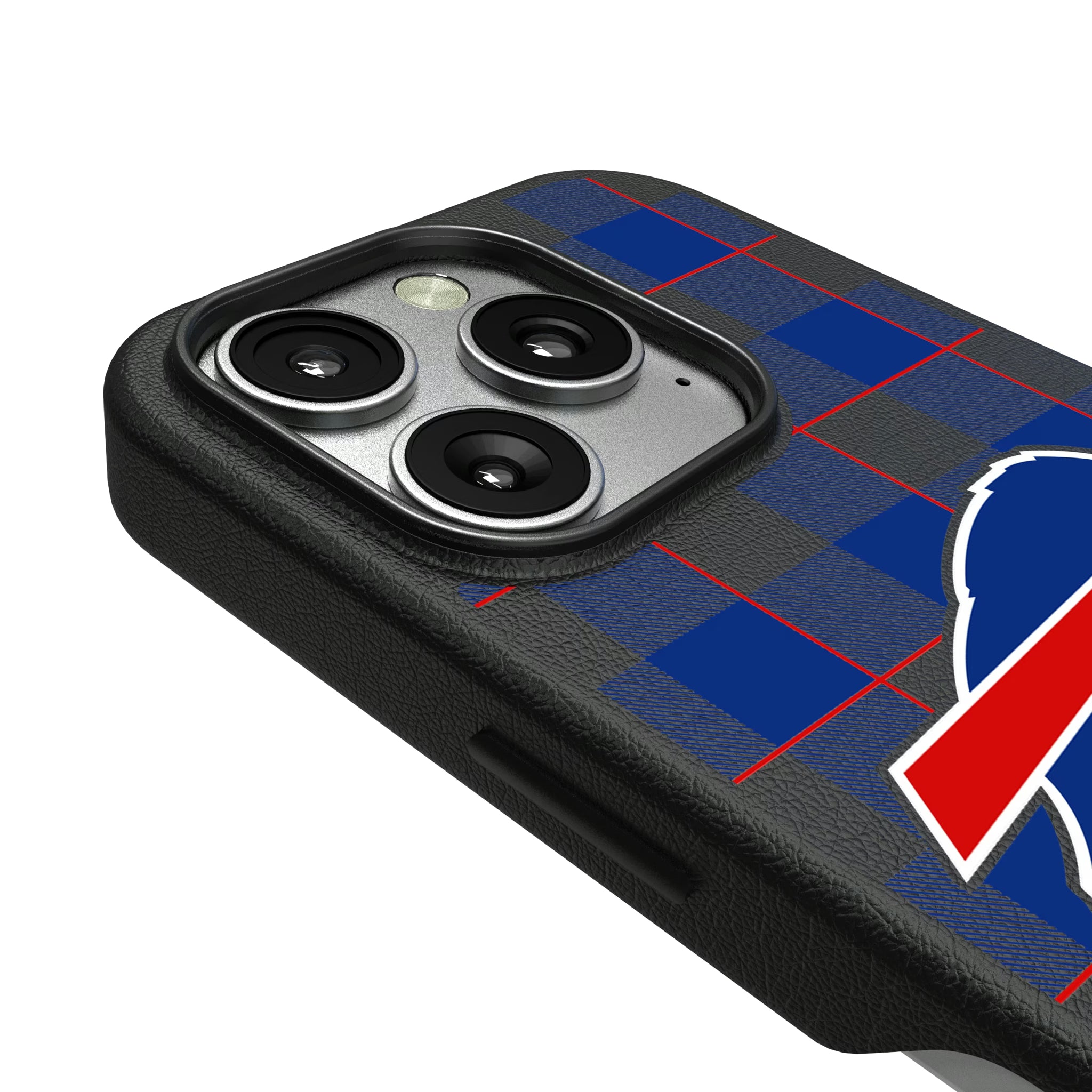 Buffalo Bills Plaid iPhone MagSafe Compatible Phone Case for Apple iPhone - Detail