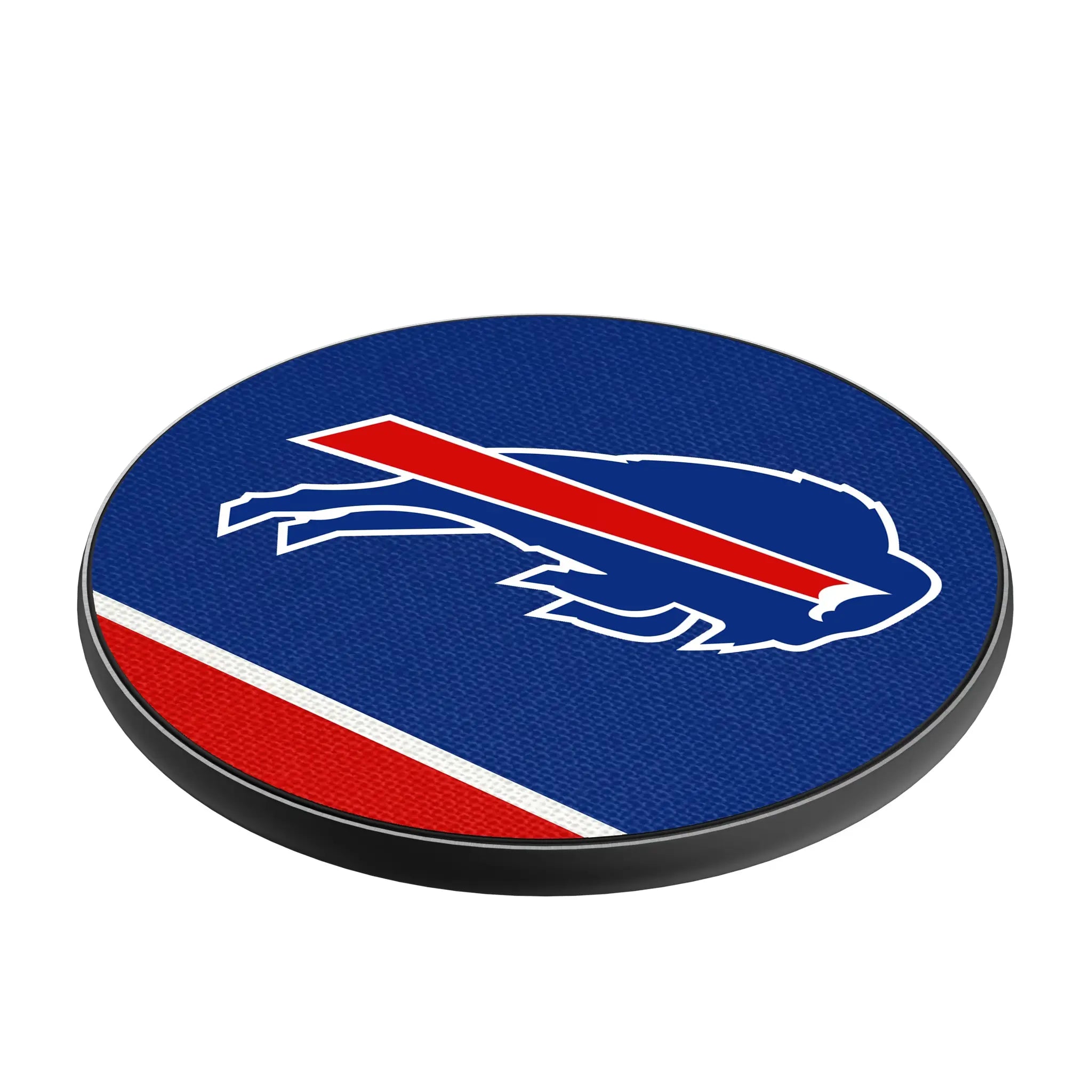 Buffalo Bills Stripe 15-Watt Wireless Charger - Isometric View