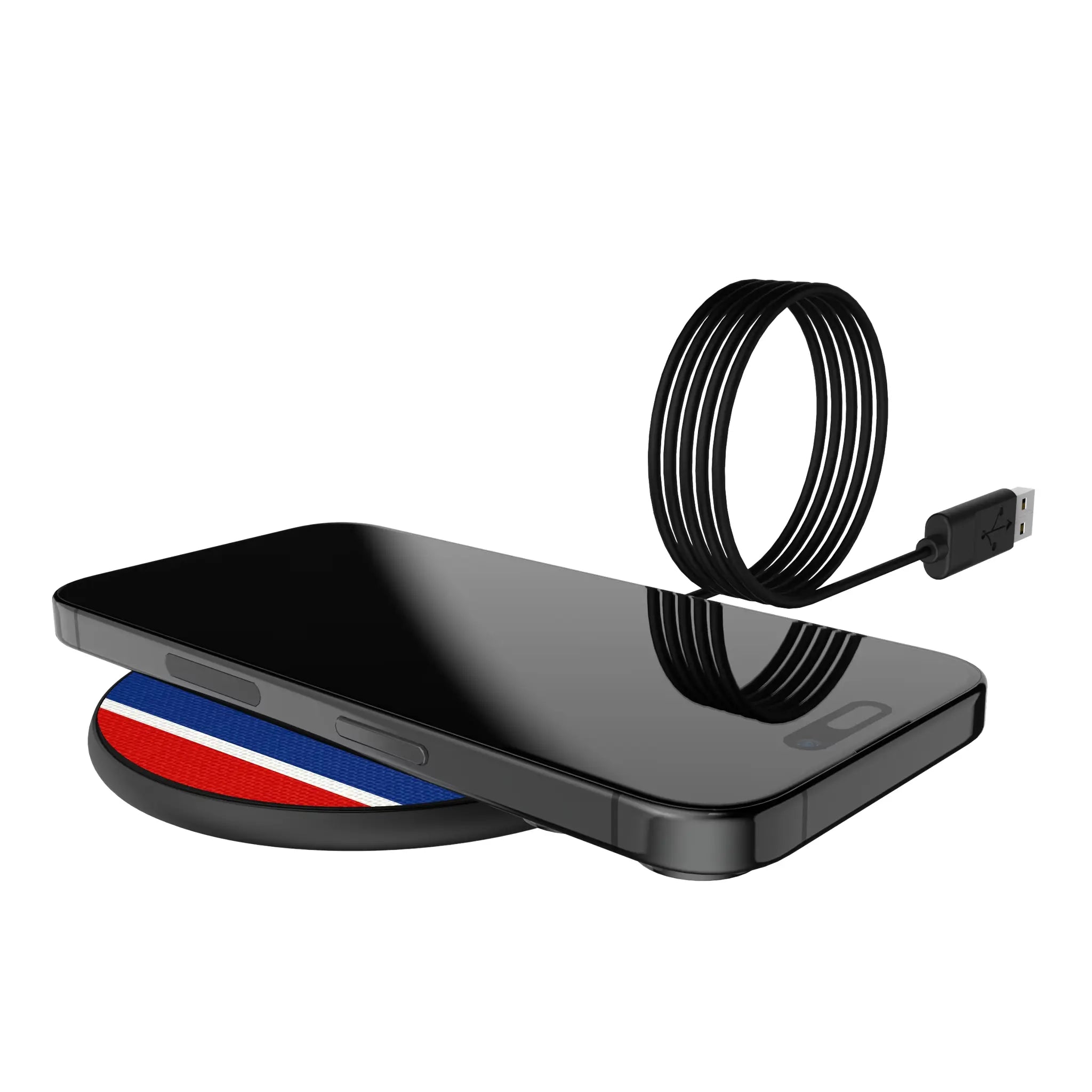 Buffalo Bills Stripe 15-Watt Wireless Charger - Lifestyle