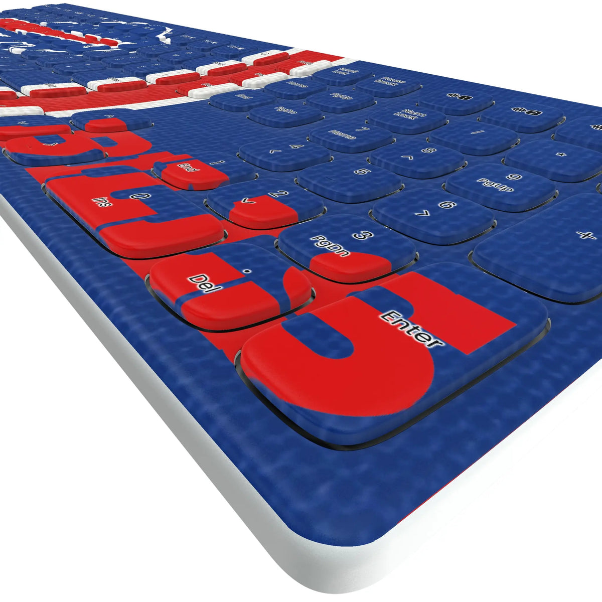 Buffalo Bills Stripe KKB605 Curved Wireless Keyboard - Detail