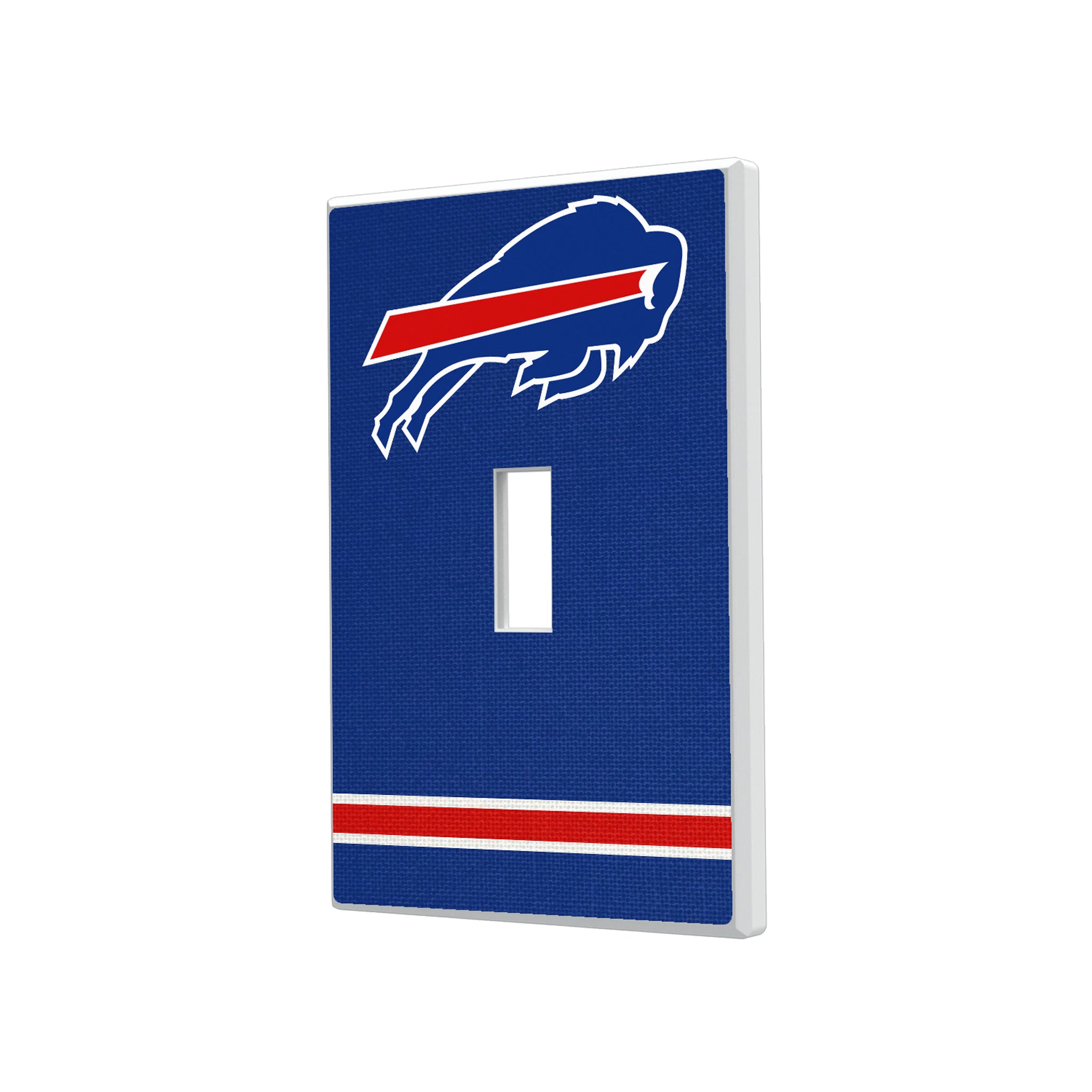 Buffalo Bills Stripe Hidden-Screw Light Switch Plate#Style_Single Toggle
