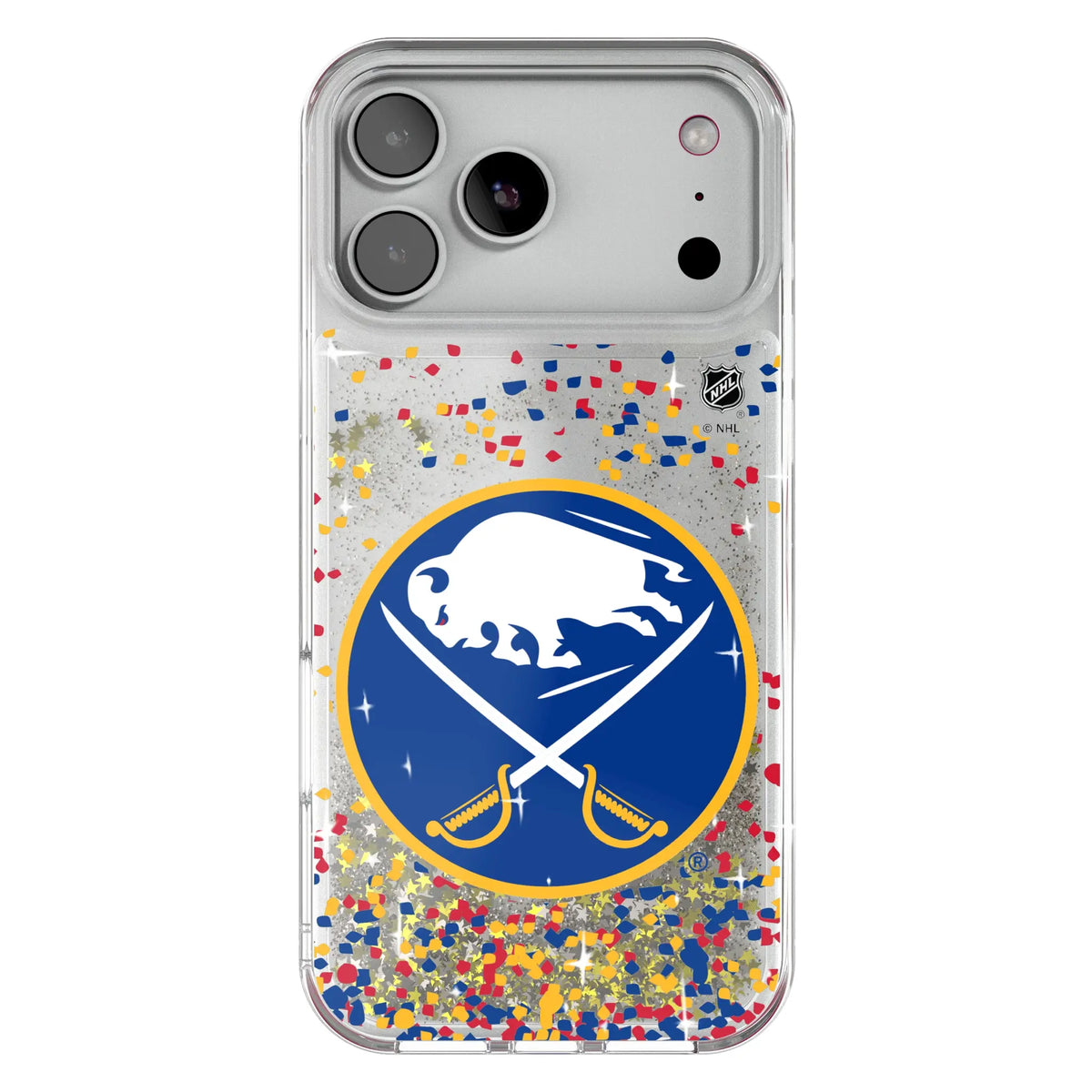 Buffalo Sabres Confetti Glitter Phone Case for Apple iPhone