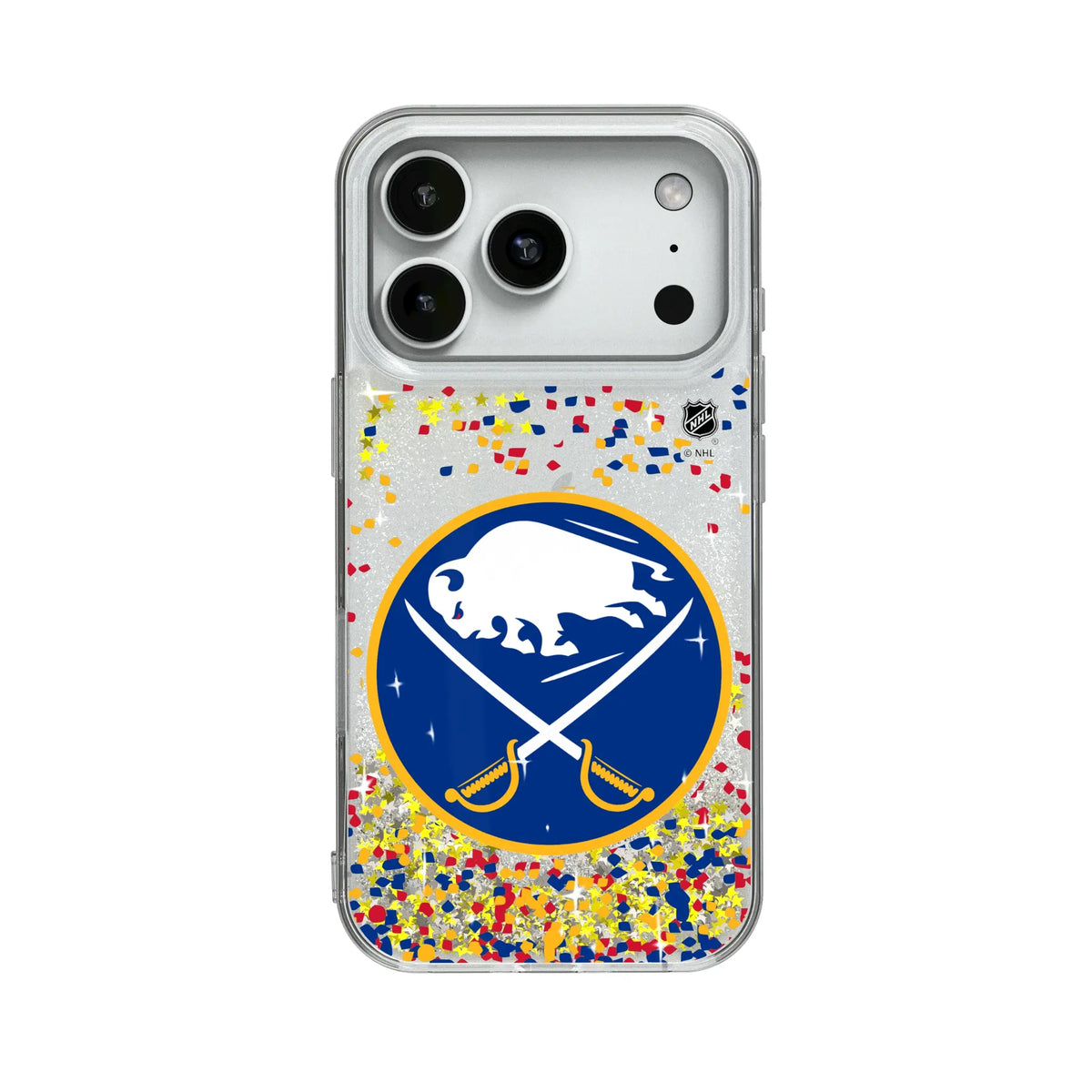 Buffalo Sabres Confetti Glitter Phone Case for Apple iPhone