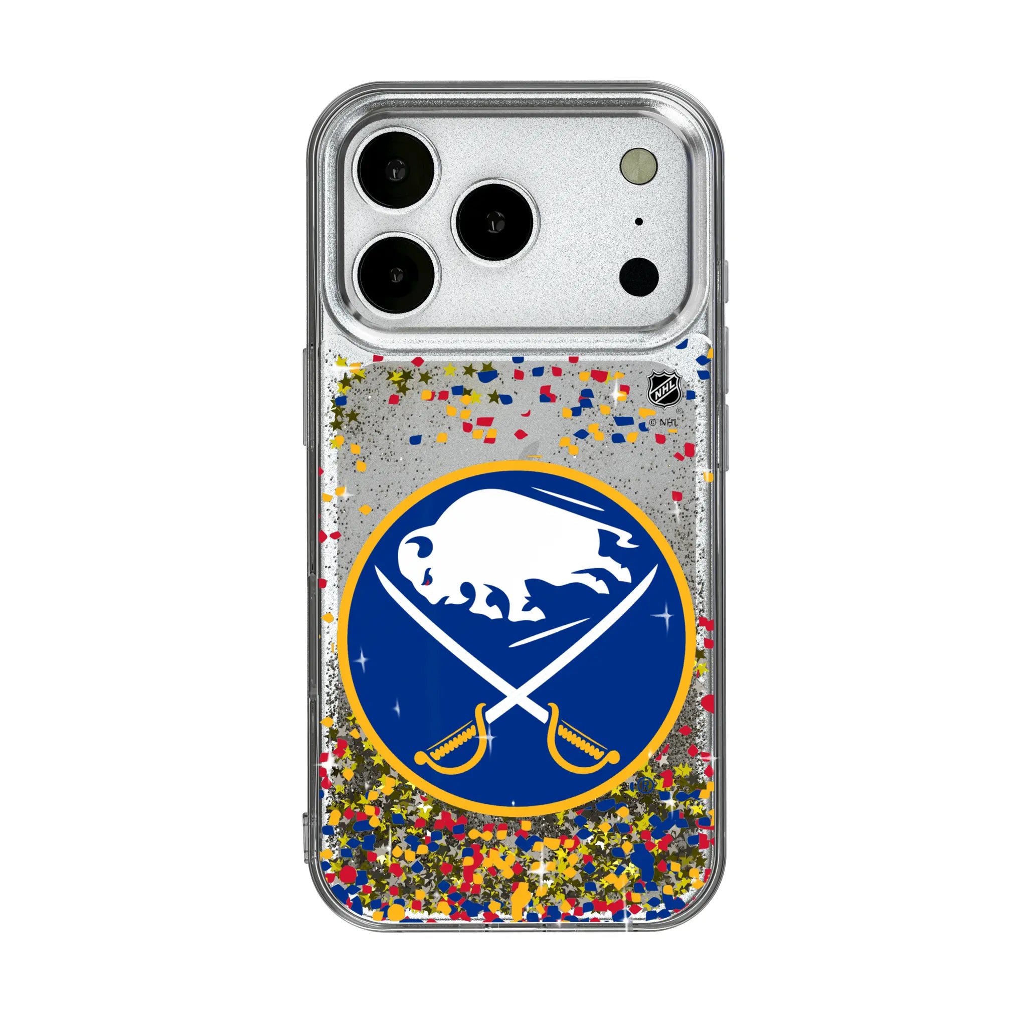 Buffalo Sabres Confetti iPhone Glitter Phone Case for Apple iPhone