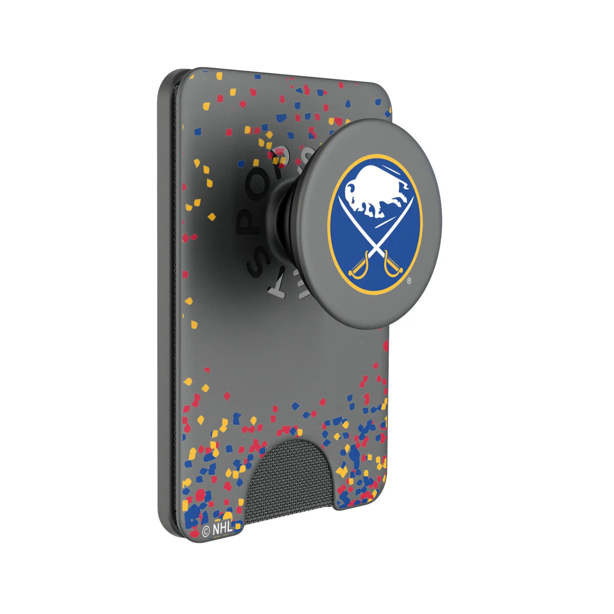 Buffalo Sabres Confetti Popsockets Wallet Magnetic