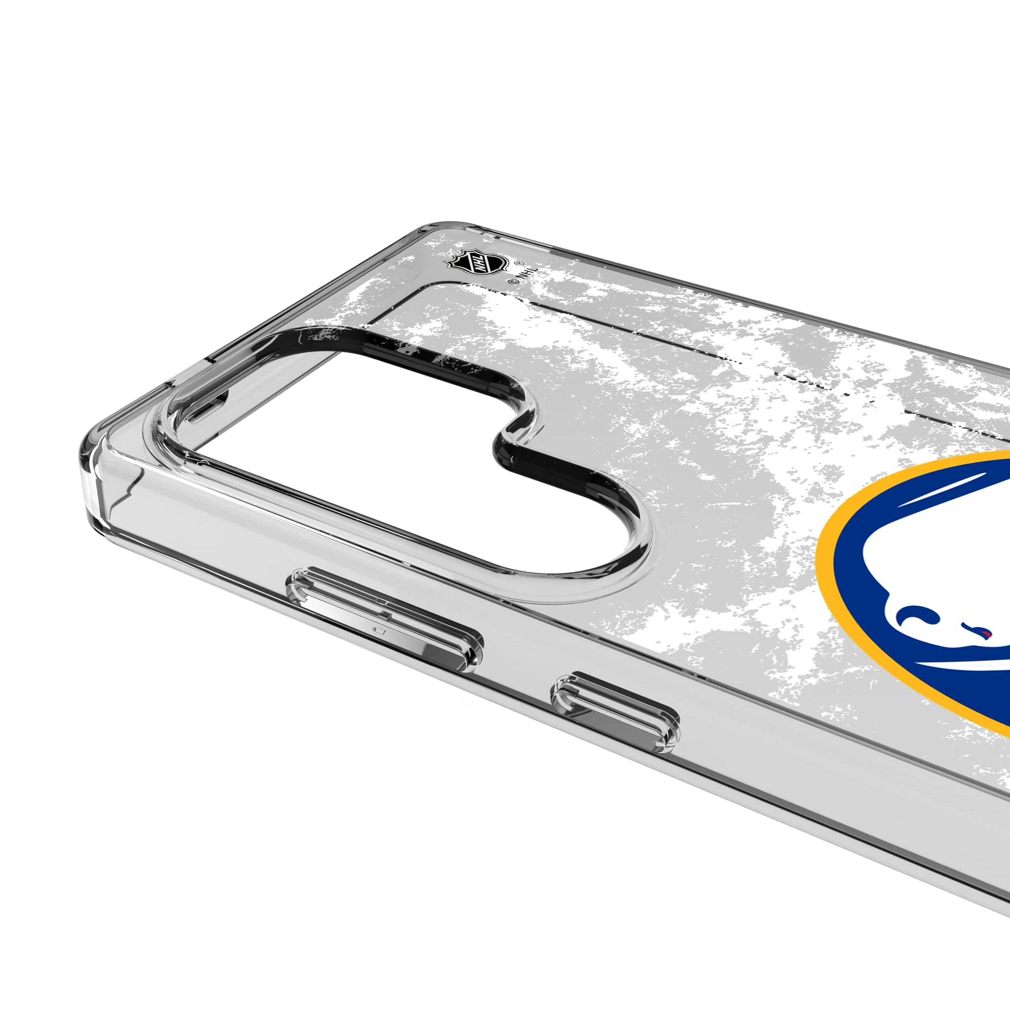 Buffalo Sabres Ice Stripe Galaxy Clear Phone Case for Samsung Galaxy - Detail