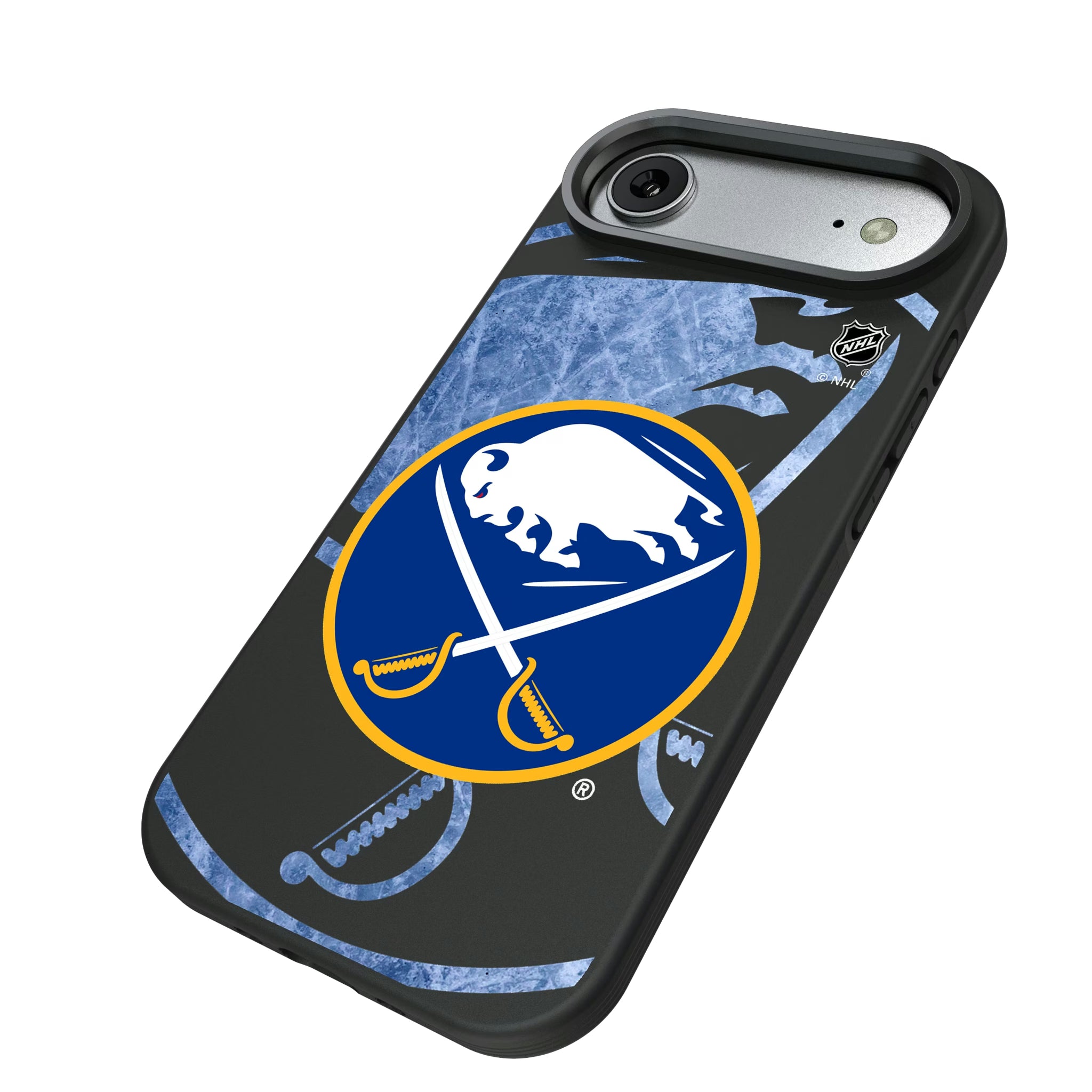 Buffalo Sabres Ice Tilt iPhone Bump Phone Case for Apple iPhone - Isometric View#Device_iPhone Air