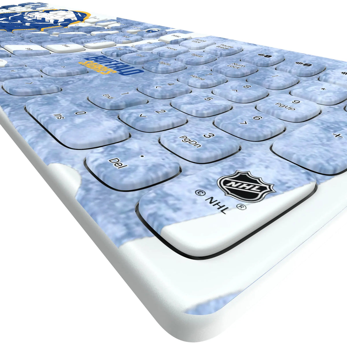 Buffalo Sabres Ice Tilt KKB605 Curved Wireless Keyboard - Detail