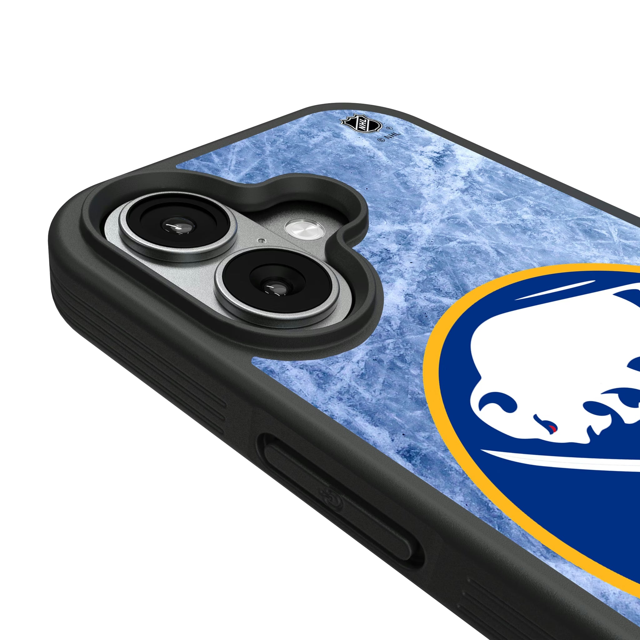 Buffalo Sabres Ice Wordmark iPhone Bump Phone Case for Apple iPhone - Detail#Device_iPhone 17
