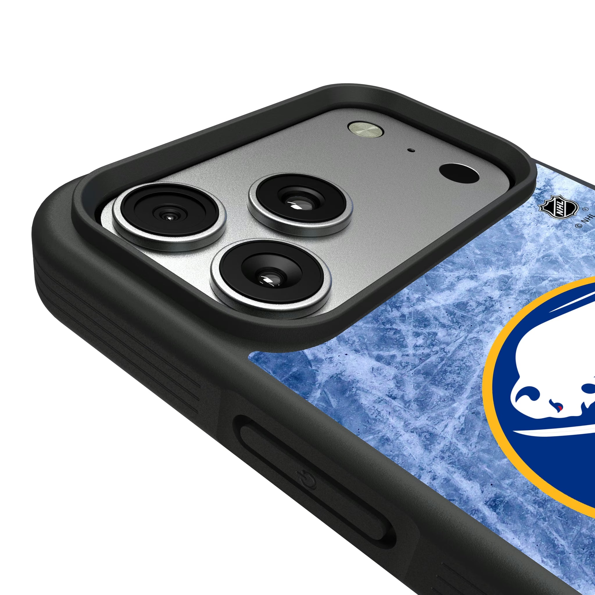 Buffalo Sabres Ice Wordmark iPhone Bump Phone Case for Apple iPhone - Detail#Device_iPhone 17 Pro Max