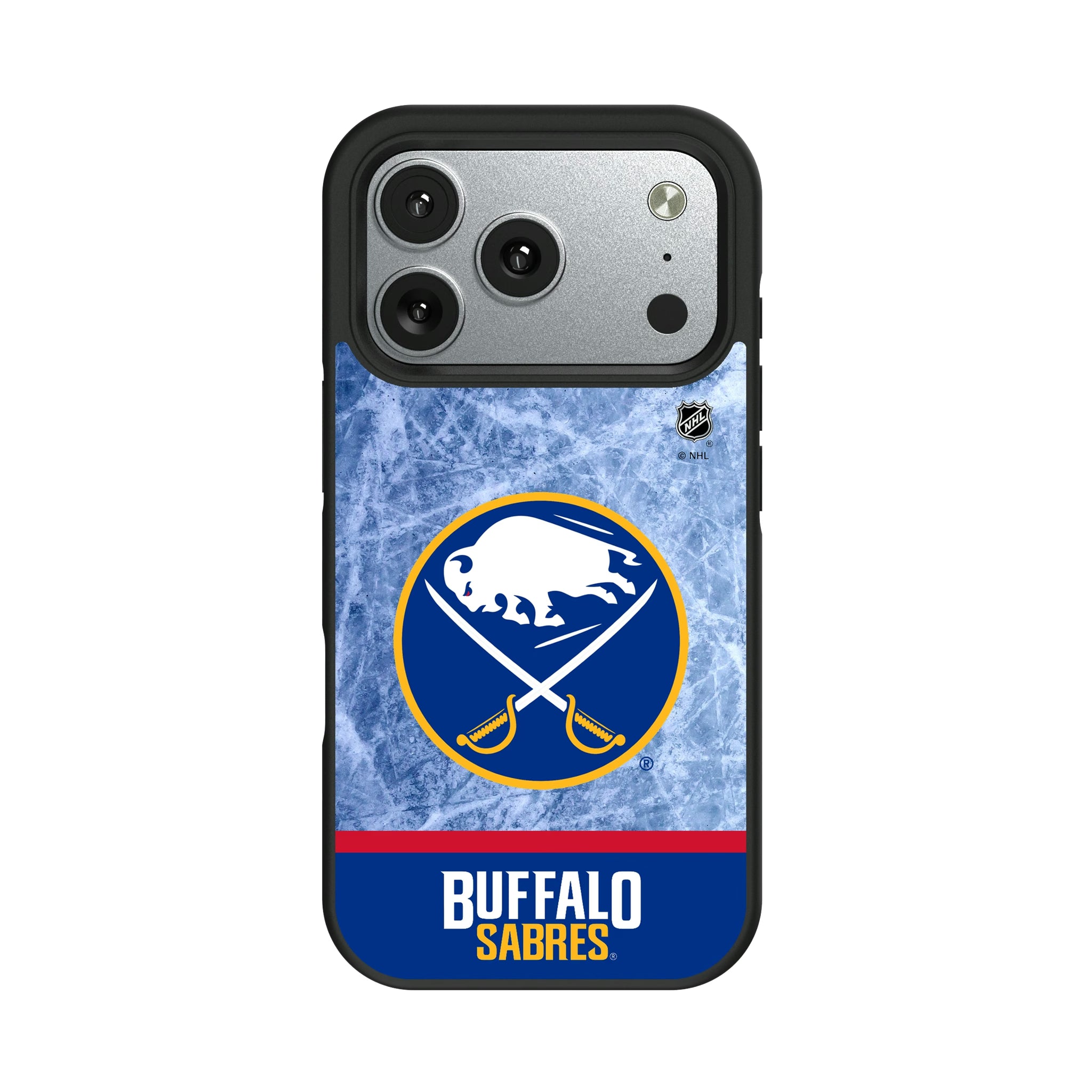 Buffalo Sabres Ice Wordmark iPhone Bump Phone Case for Apple iPhone#Device_iPhone 17 Pro