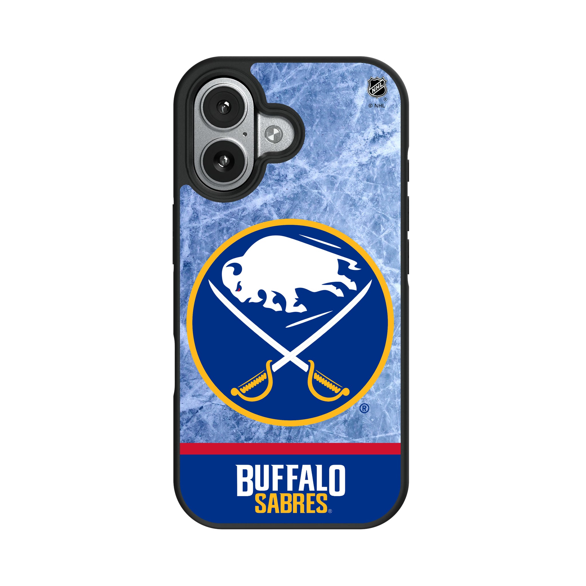 Buffalo Sabres Ice Wordmark iPhone Bump Phone Case for Apple iPhone#Device_iPhone 17