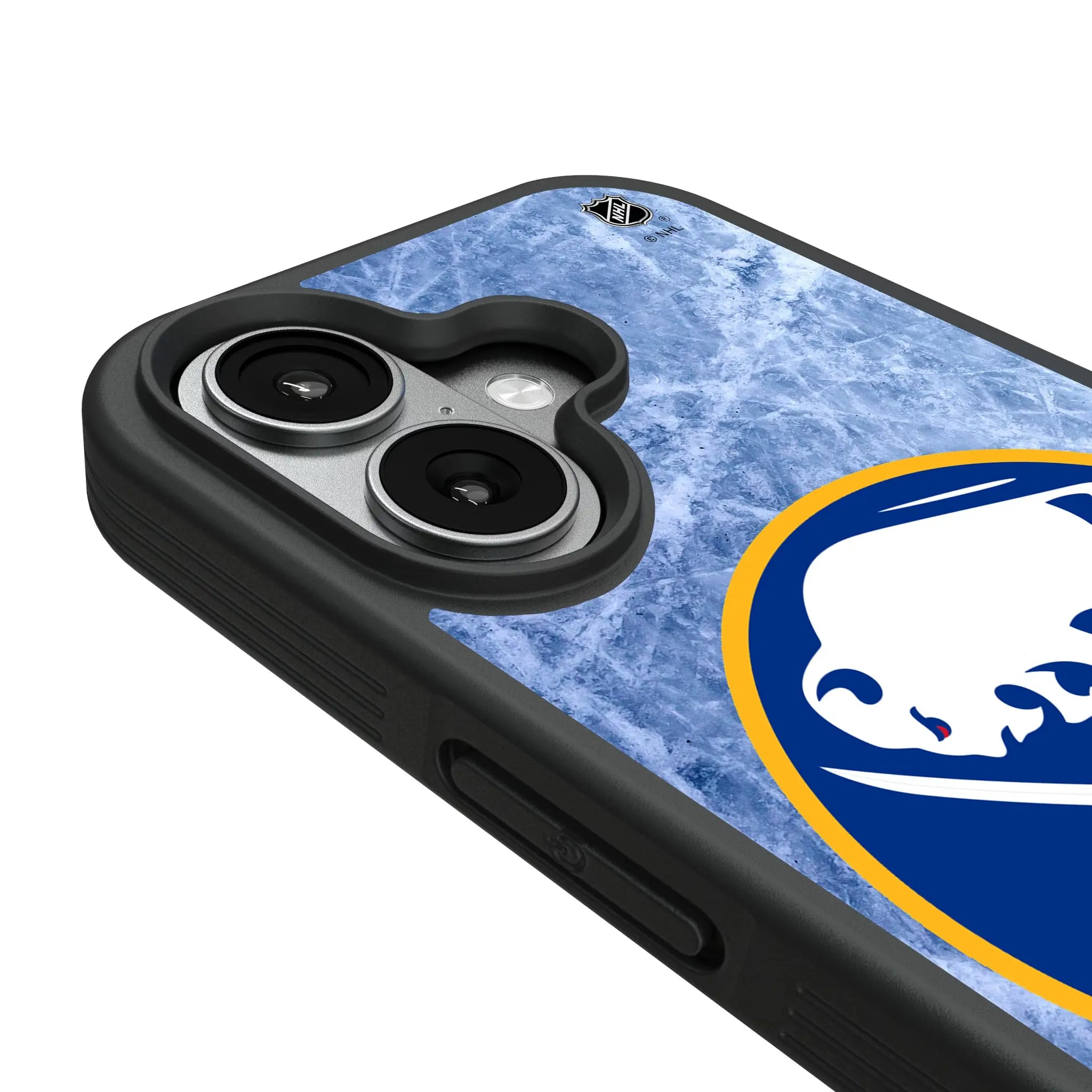 Buffalo Sabres Ice Wordmark iPhone Bump Phone Case for Apple iPhone - Detail#Device_iPhone 17