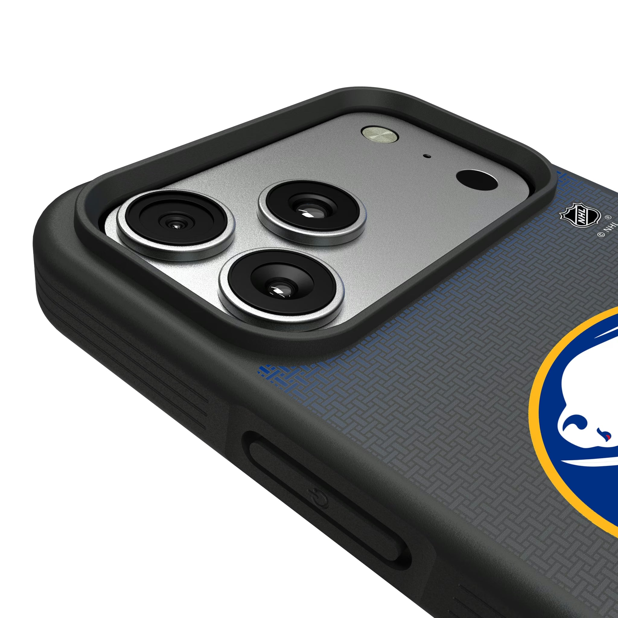 Buffalo Sabres Linen iPhone Bump Phone Case for Apple iPhone - Detail#Device_iPhone 17 Pro Max