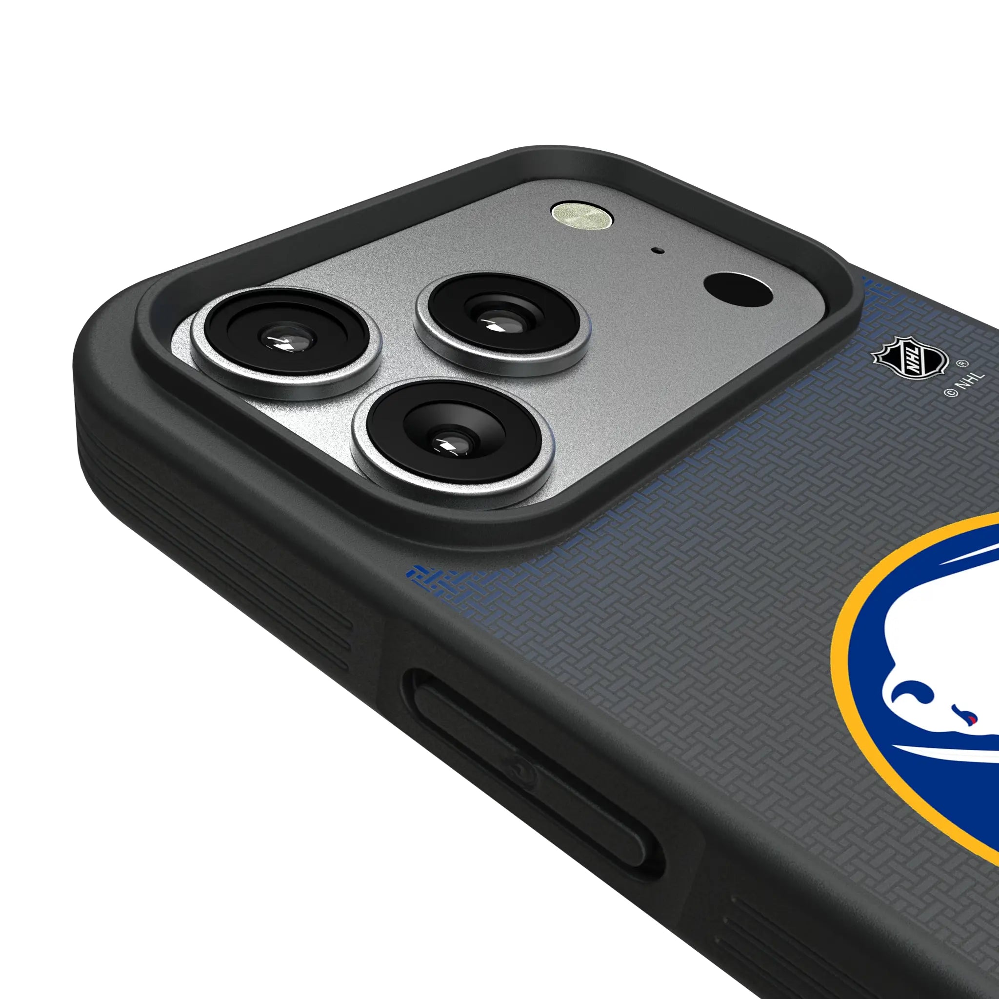 Buffalo Sabres Linen iPhone Bump Phone Case for Apple iPhone - Detail#Device_iPhone 17 Pro