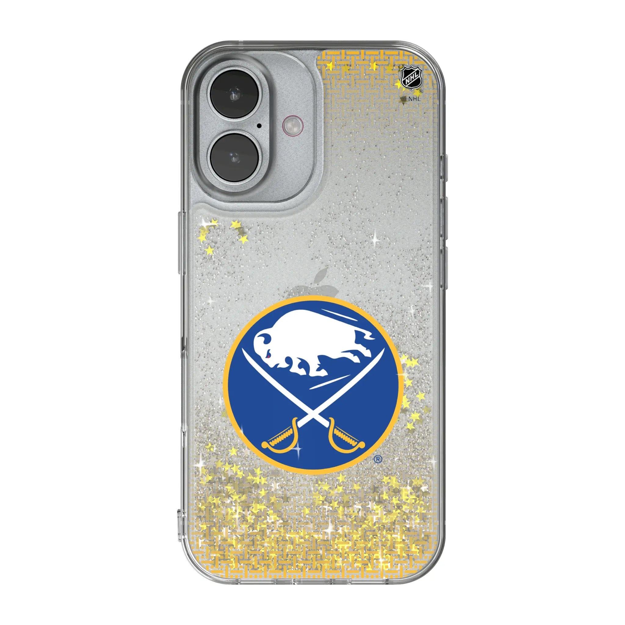 Buffalo Sabres Linen iPhone Glitter Phone Case for Apple iPhone