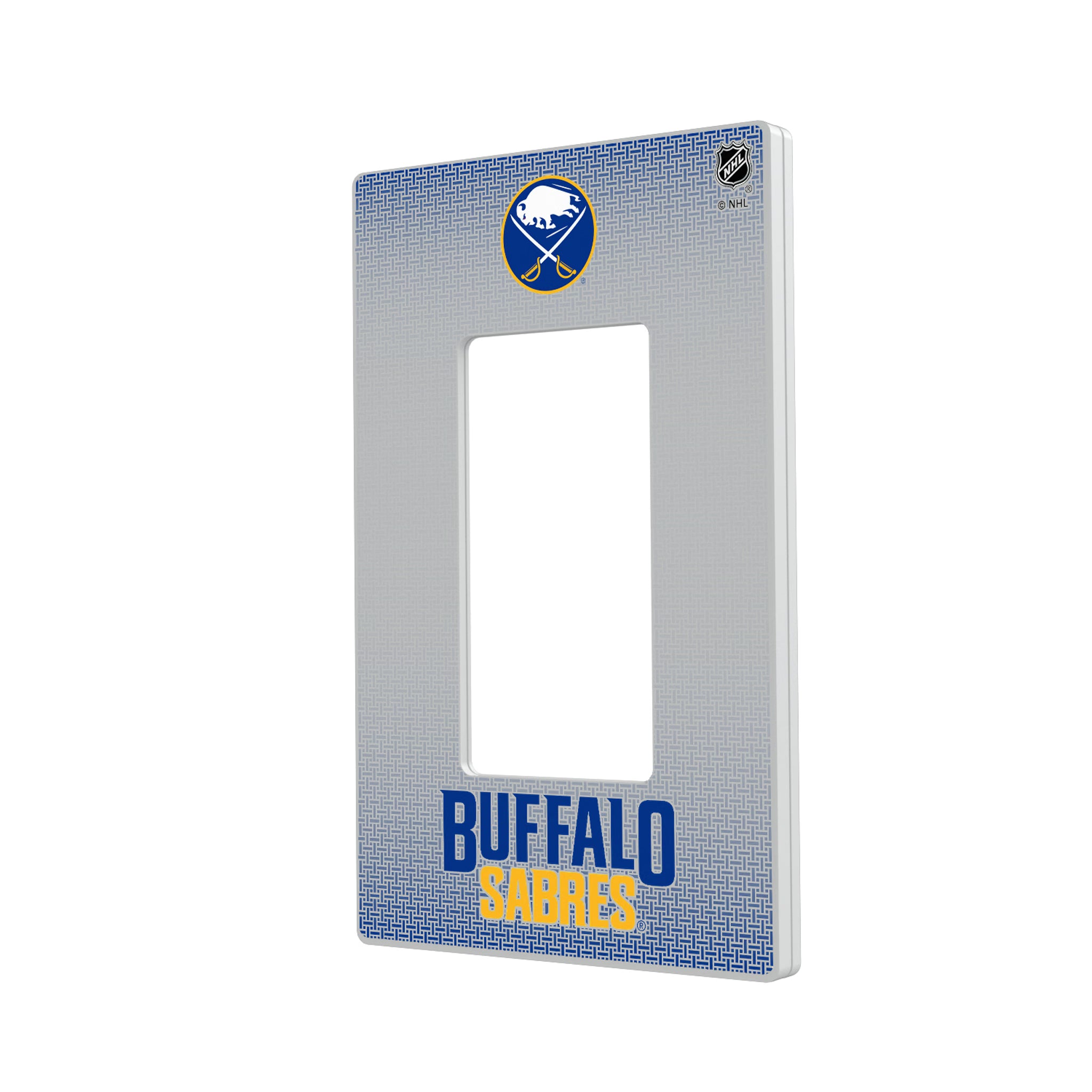 Buffalo Sabres Linen Hidden-Screw Light Switch Plate#Style_Single Rocker