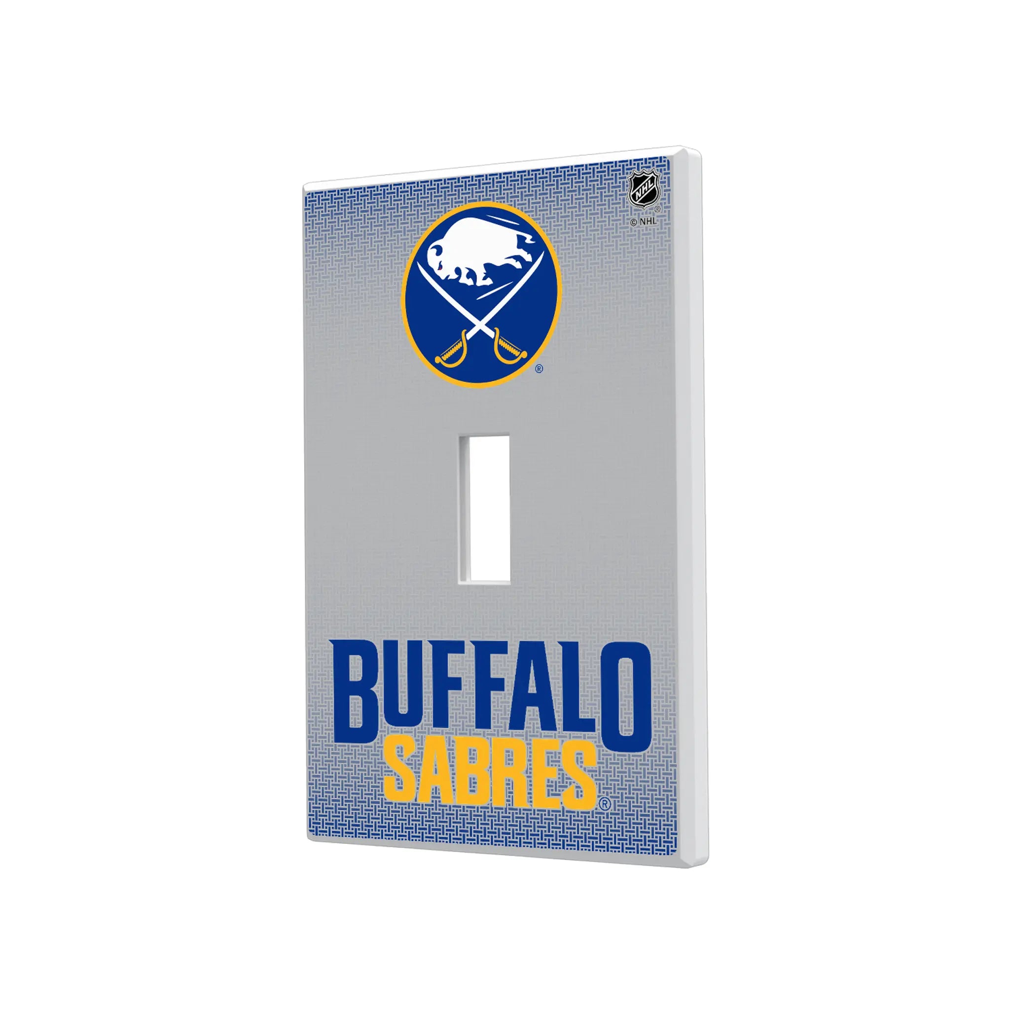 Buffalo Sabres Linen Hidden-Screw Light Switch Plate#Style_Single Toggle