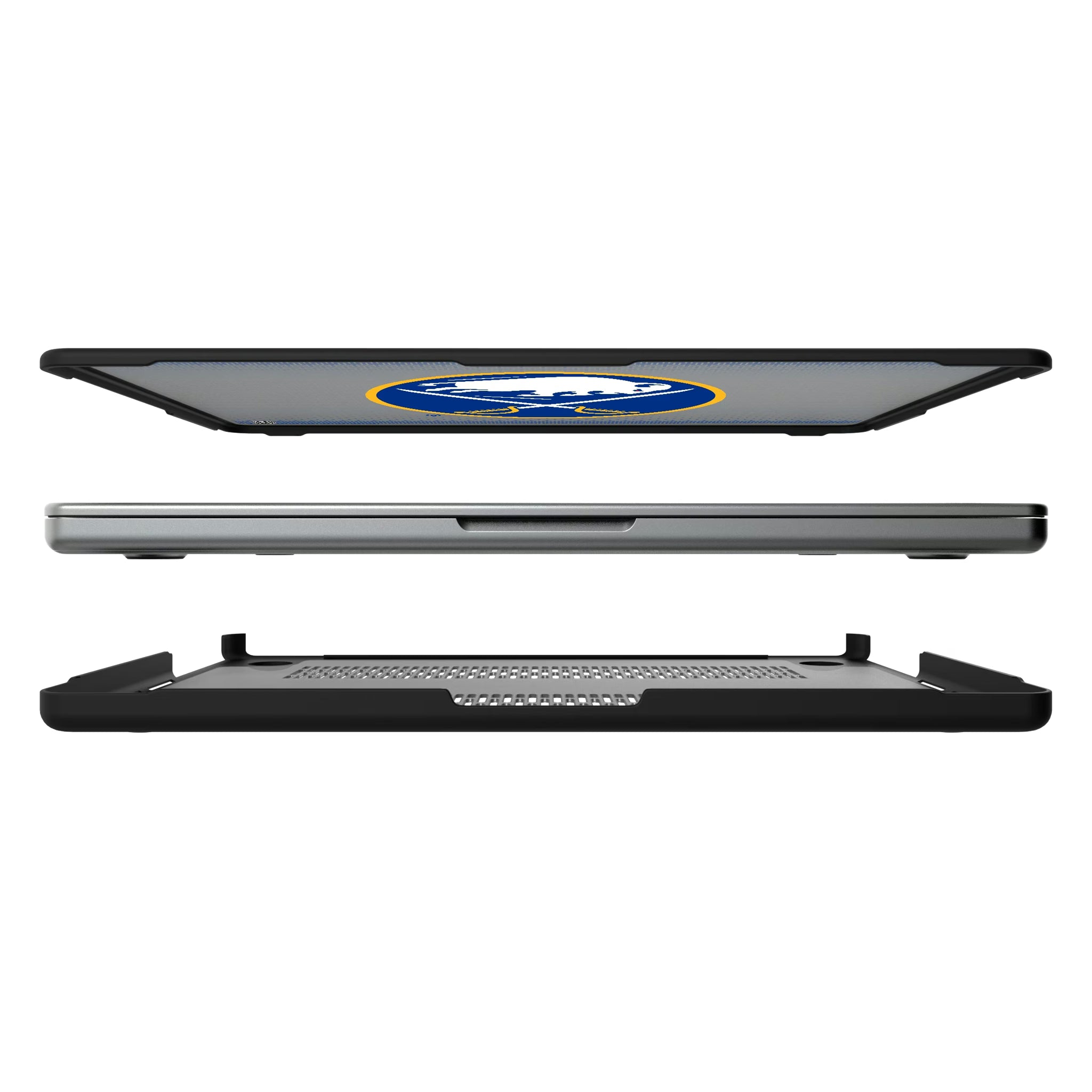 Buffalo Sabres Linen MacBook Laptop Case for Apple MacBook#Device_MacBook Pro (14-inch, 2021) / MacBook Pro (14-inch, 2023) / MacBook Pro (14-inch, 2024)