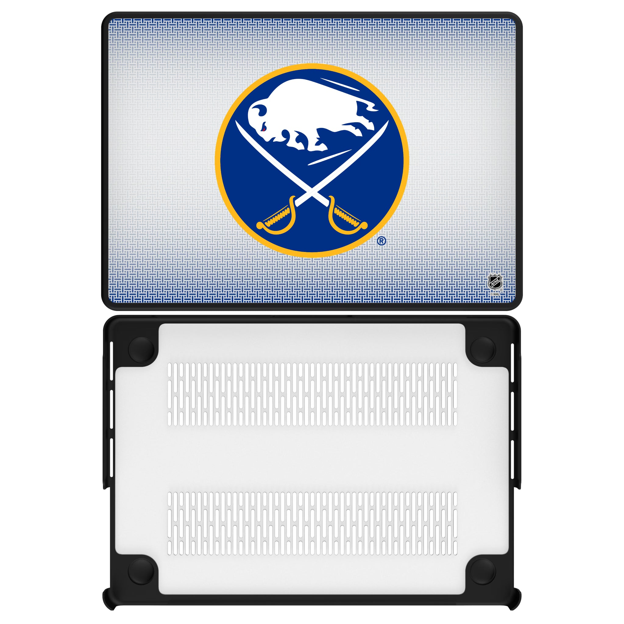 Buffalo Sabres Linen MacBook Laptop Case for Apple MacBook#Device_MacBook Pro (14-inch, 2021) / MacBook Pro (14-inch, 2023) / MacBook Pro (14-inch, 2024)