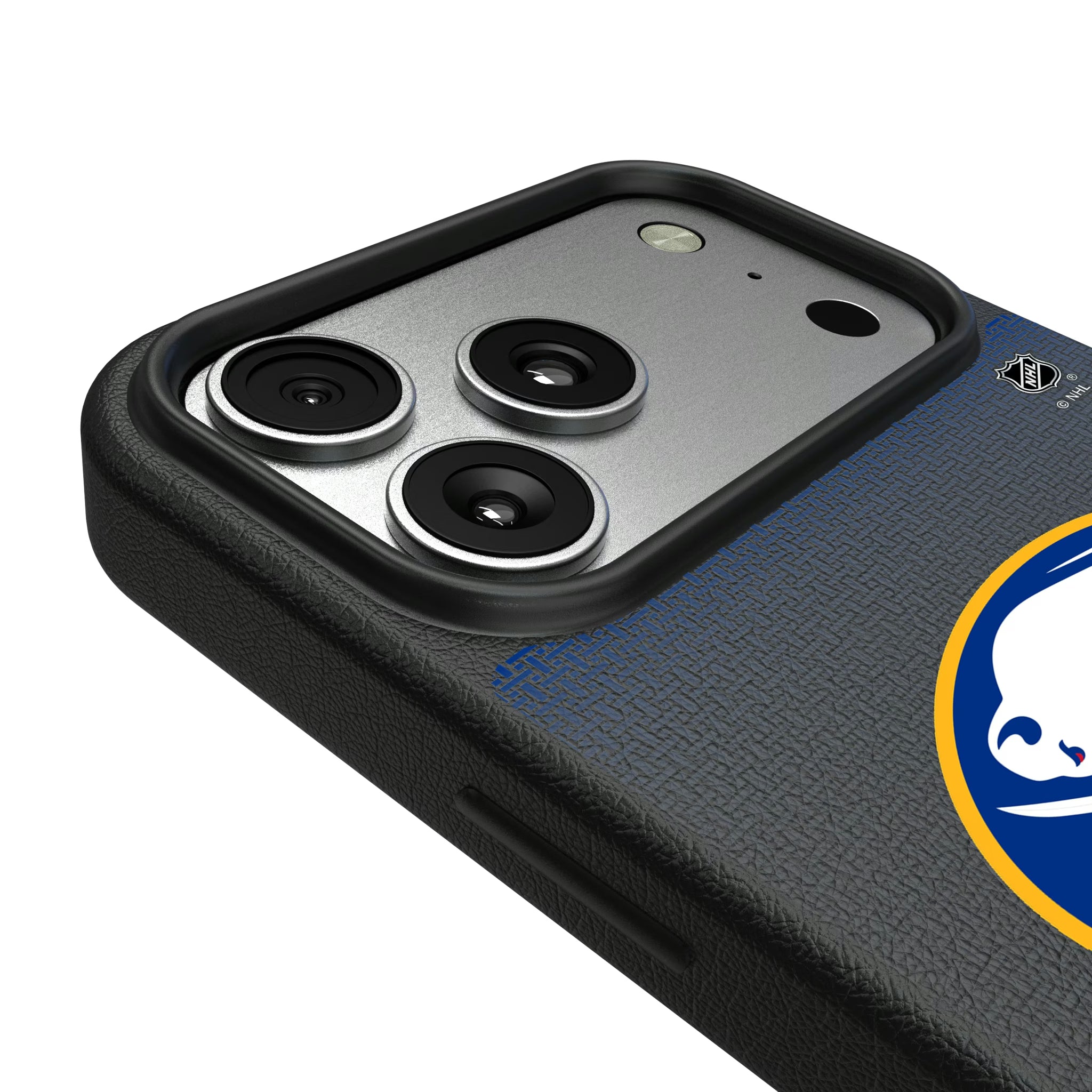 Buffalo Sabres Linen iPhone MagSafe Compatible Phone Case for Apple iPhone - Detail#Device_iPhone 17 Pro Max