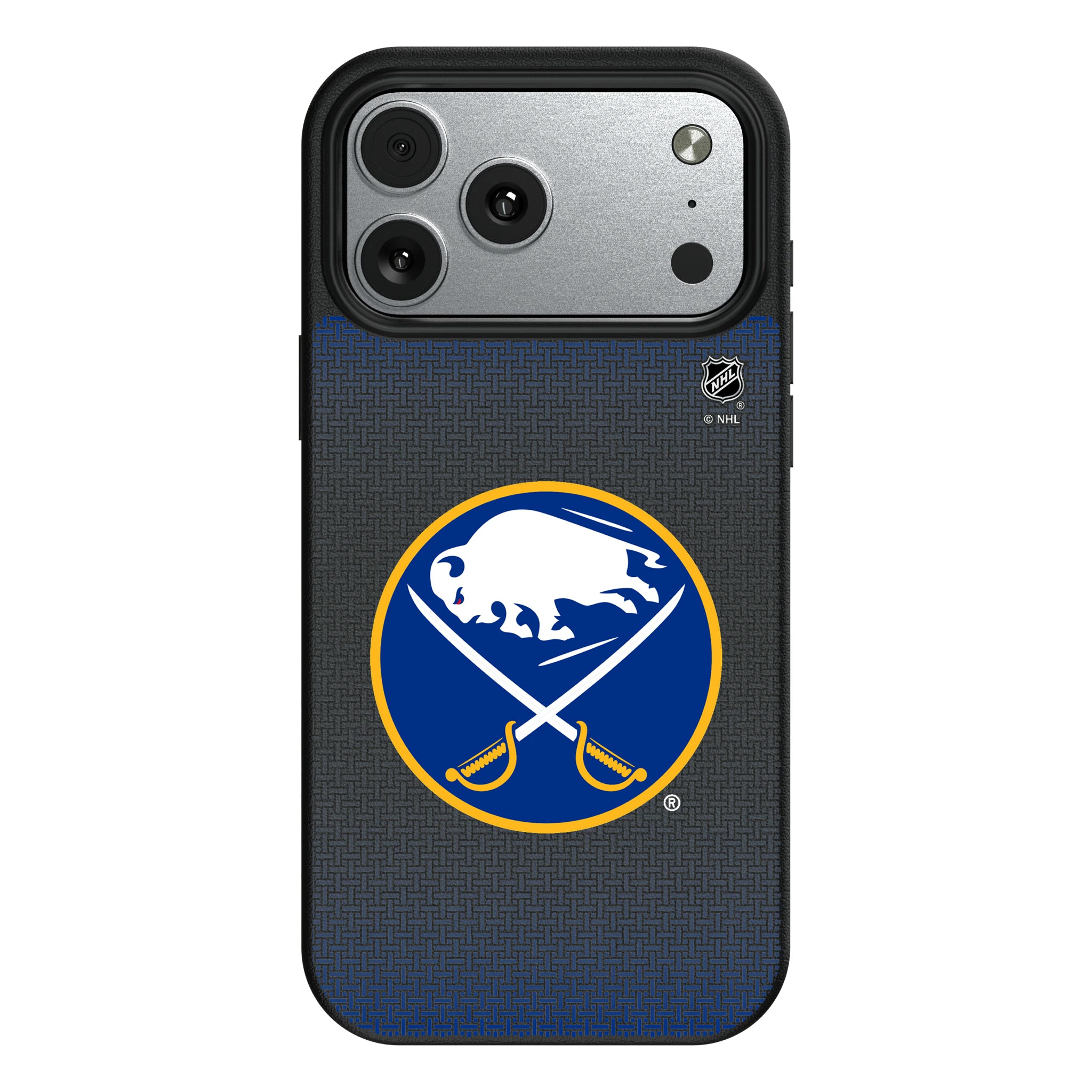 Buffalo Sabres Linen iPhone MagSafe Compatible Phone Case for Apple iPhone#Device_iPhone 17 Pro Max