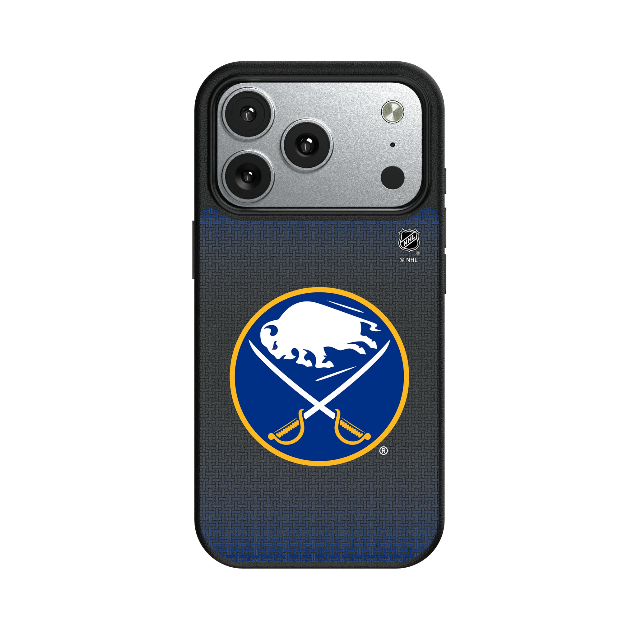 Buffalo Sabres Linen iPhone MagSafe Compatible Phone Case for Apple iPhone#Device_iPhone 17 Pro