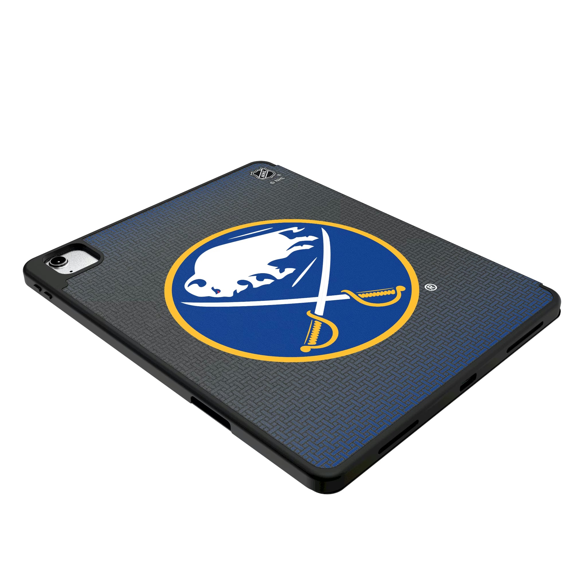 Buffalo Sabres Linen iPad Tablet Case for Apple iPad - Isometric View