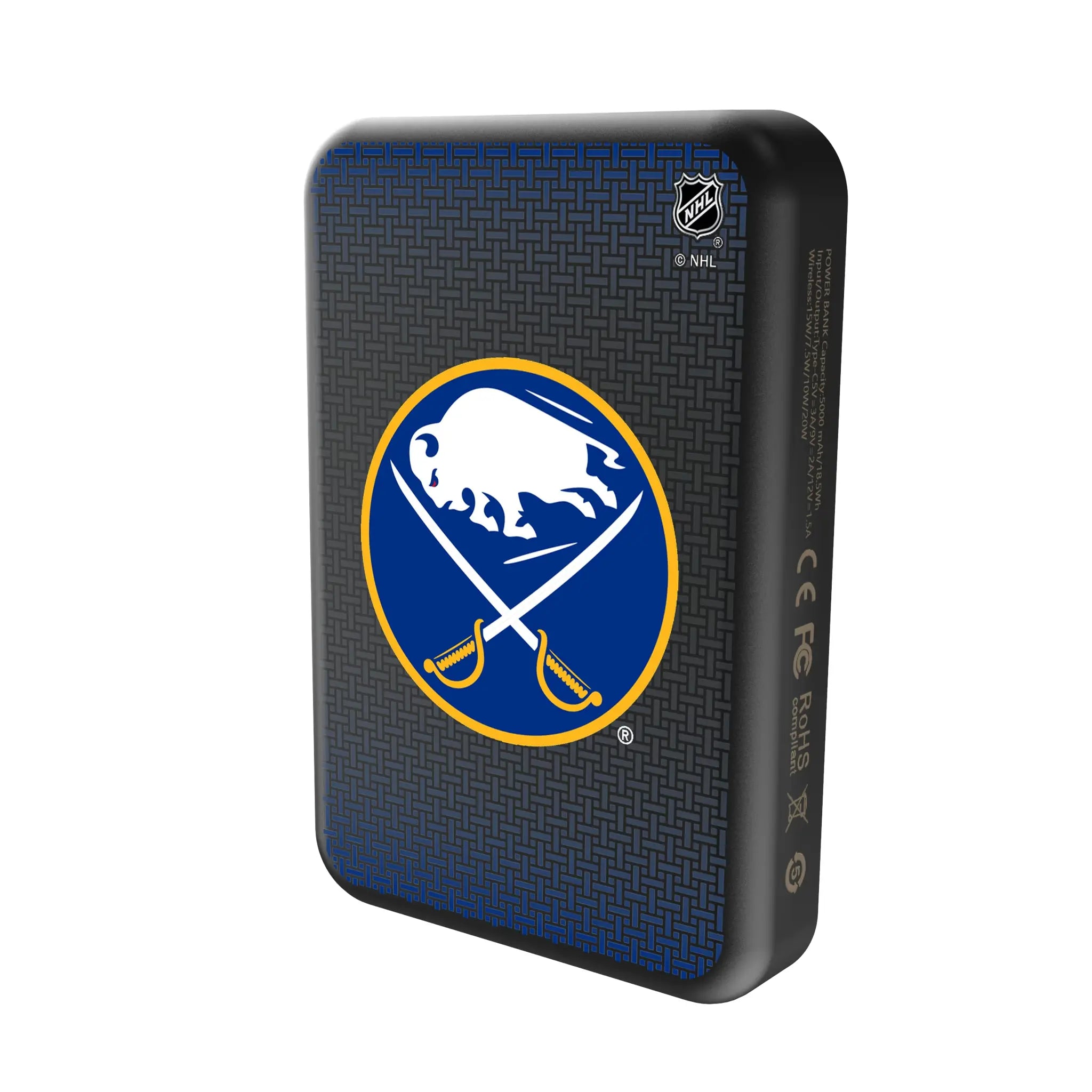 Buffalo Sabres Linen Wireless Mag Power Bank