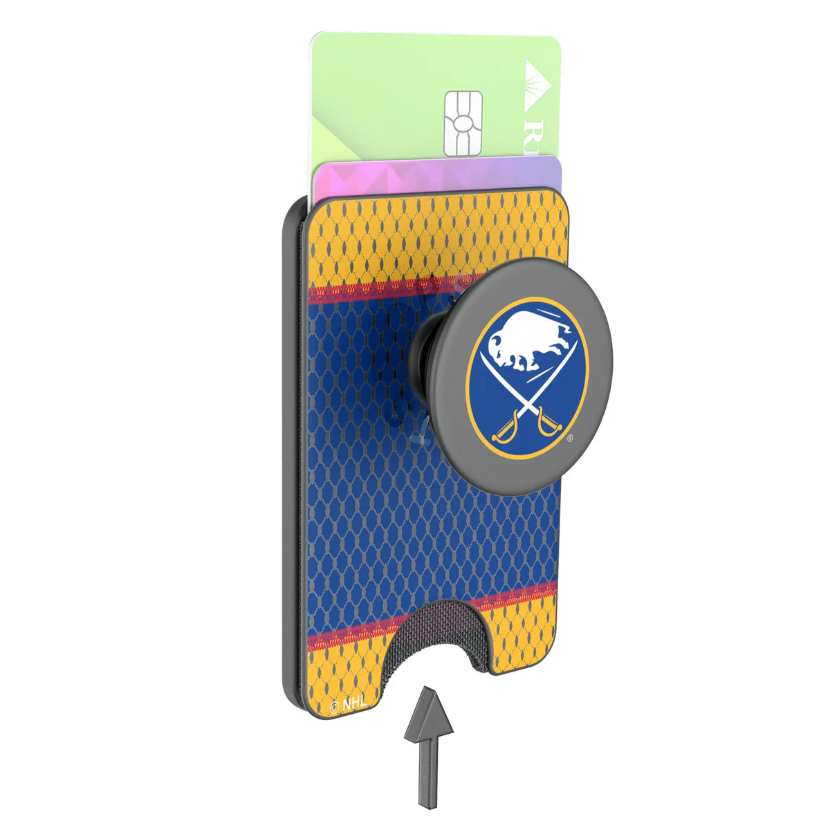 Buffalo Sabres Mesh Popsockets Wallet Magnetic - Detail